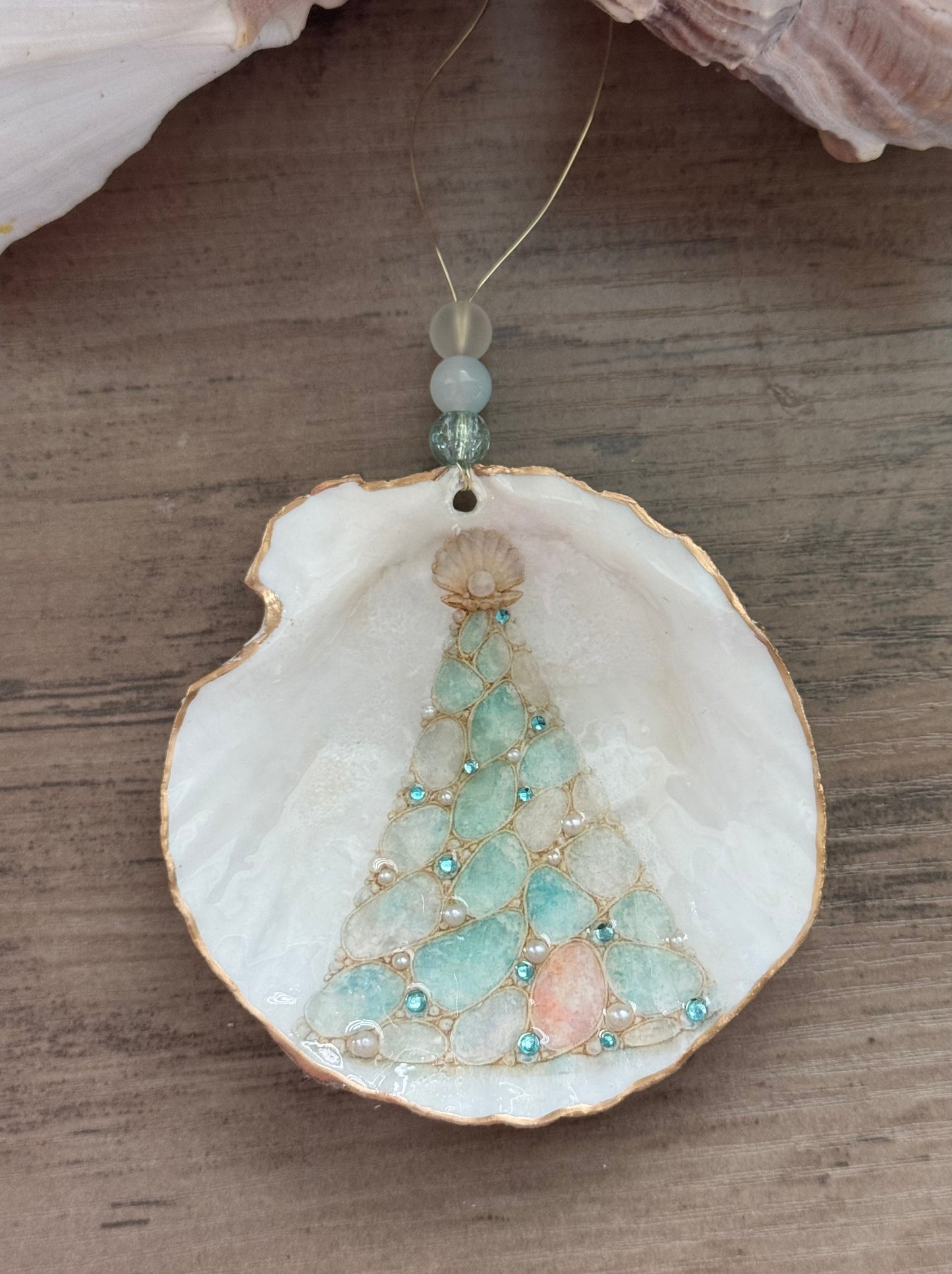 Sea Glass Christmas Tree Ornament