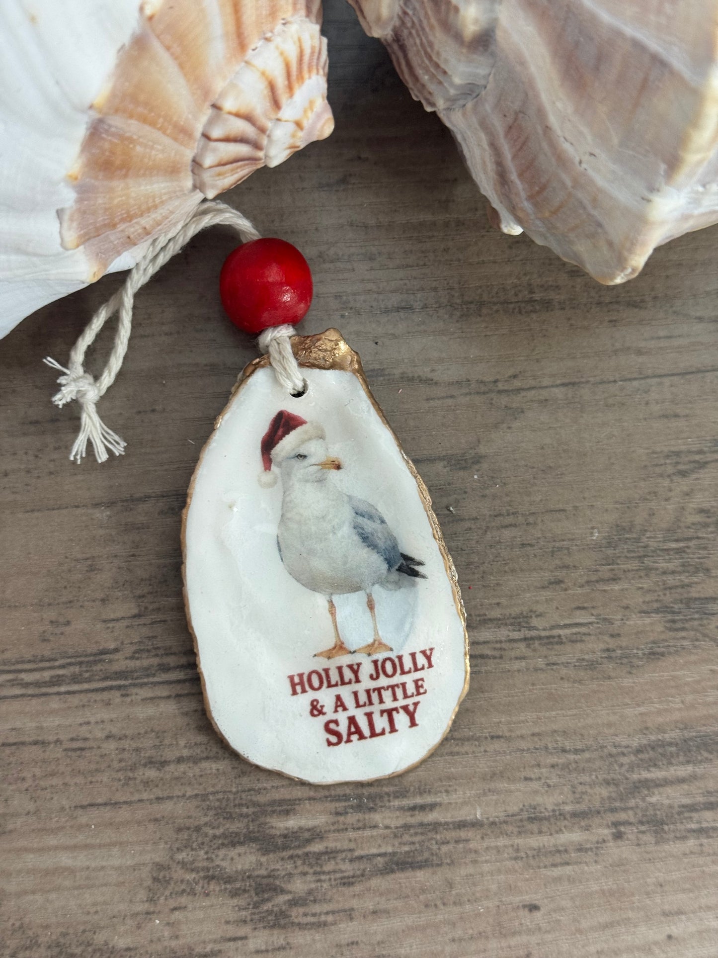 Salty Coastal Christmas Ornament