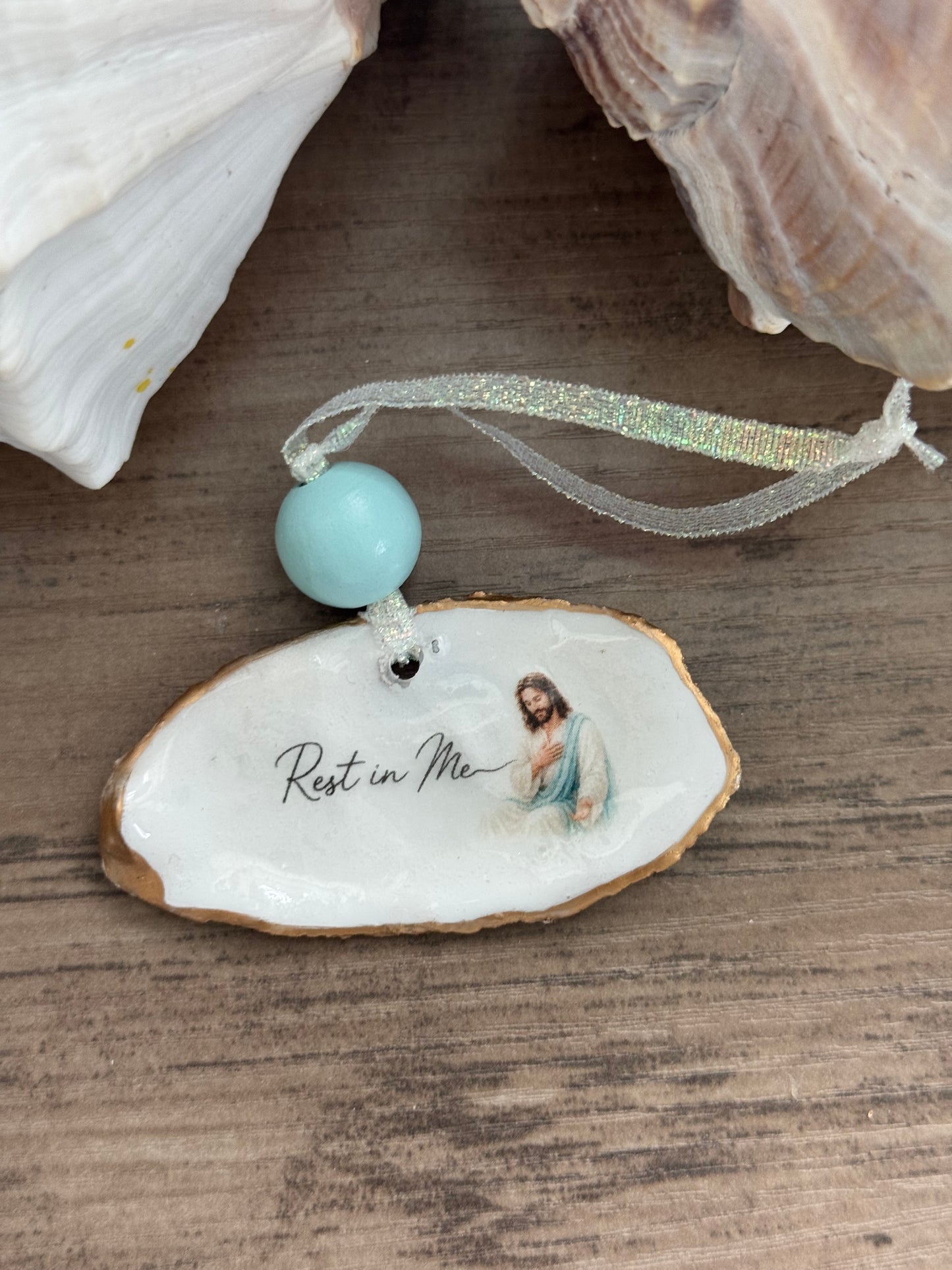 Words of Hope Shell Ornament