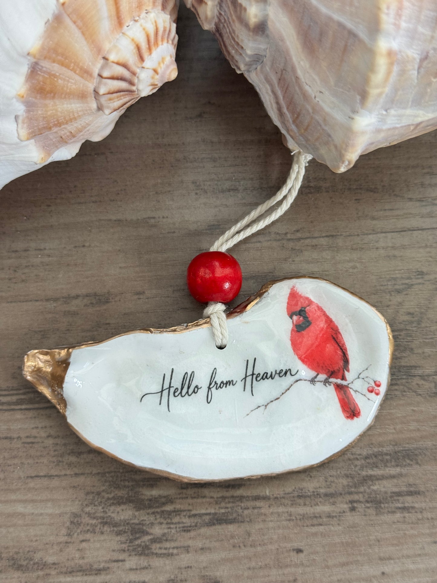 Words of Hope Shell Ornament