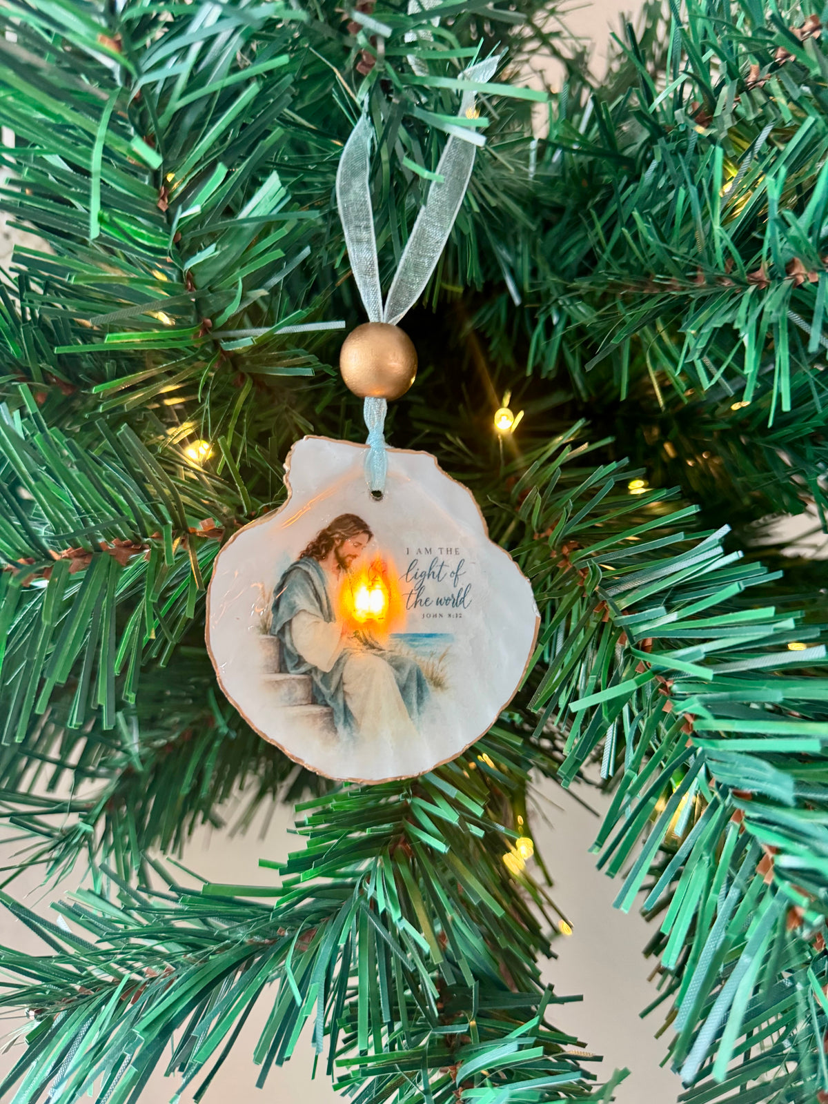 Lighted Shell Ornaments