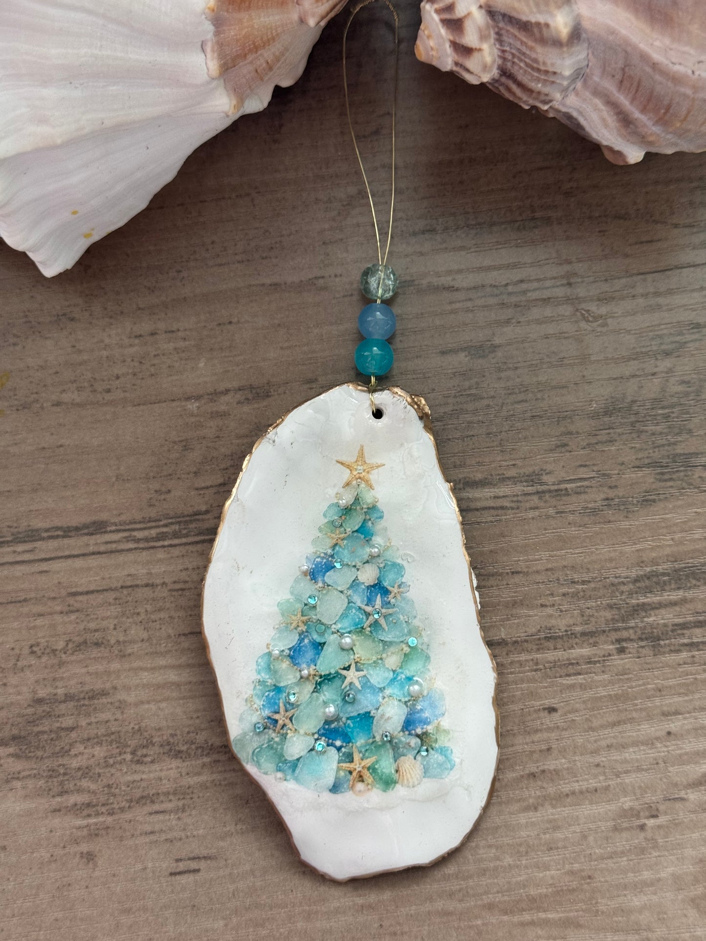 Sea Glass Christmas Tree Ornament