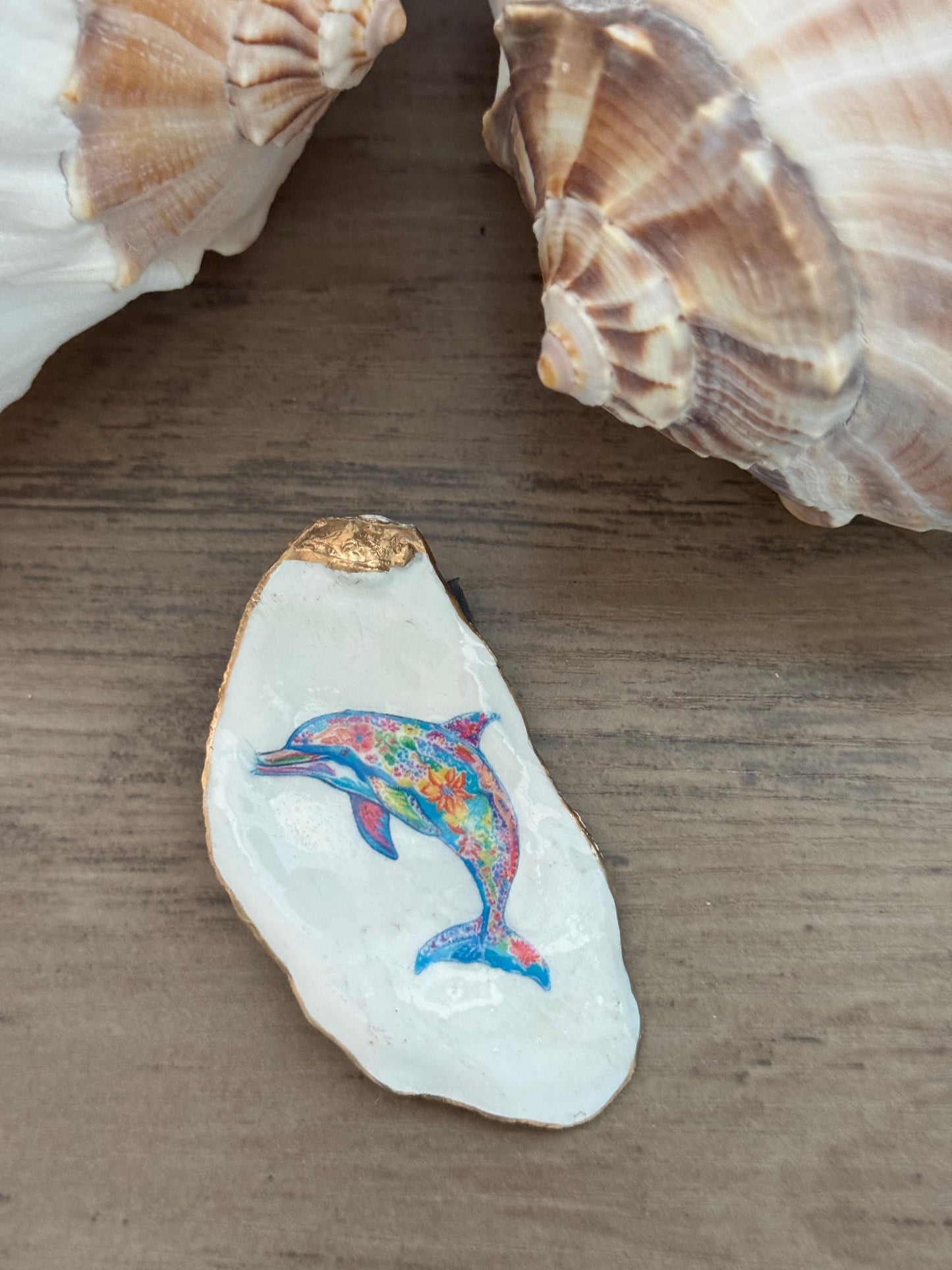 Coastal Shell Art Magnet