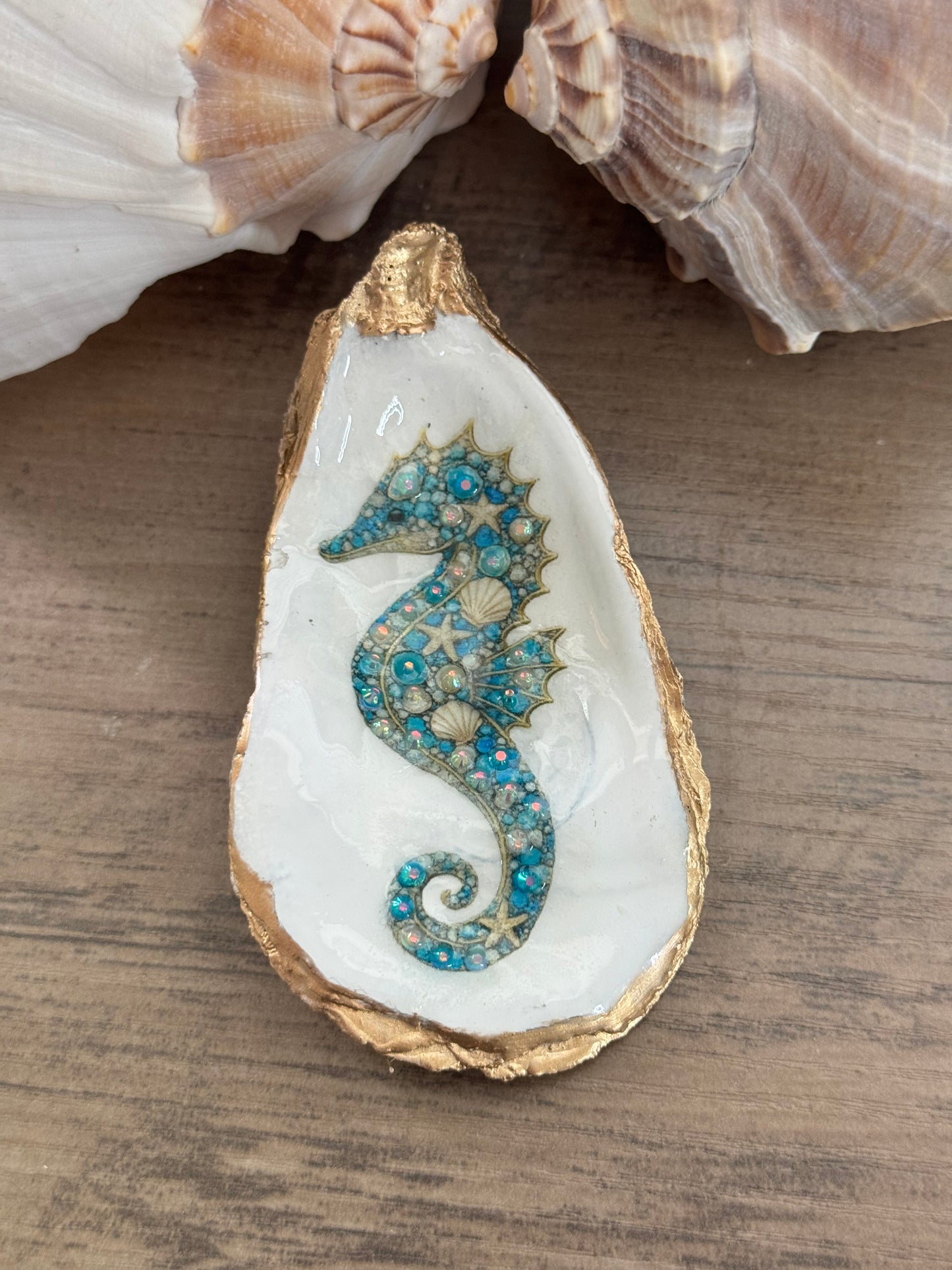 Jeweled Tides Oyster Shell