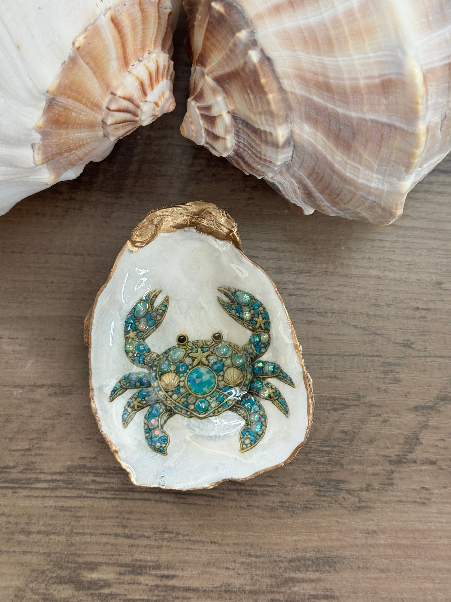Jeweled Tides Oyster Shell
