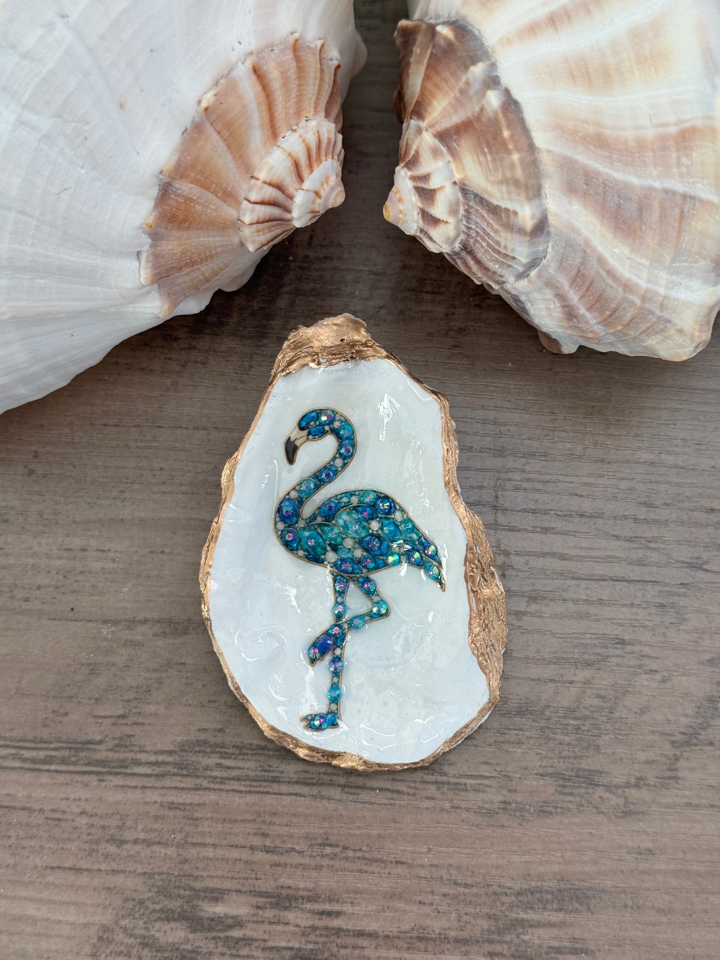 Jeweled Tides Oyster Shell