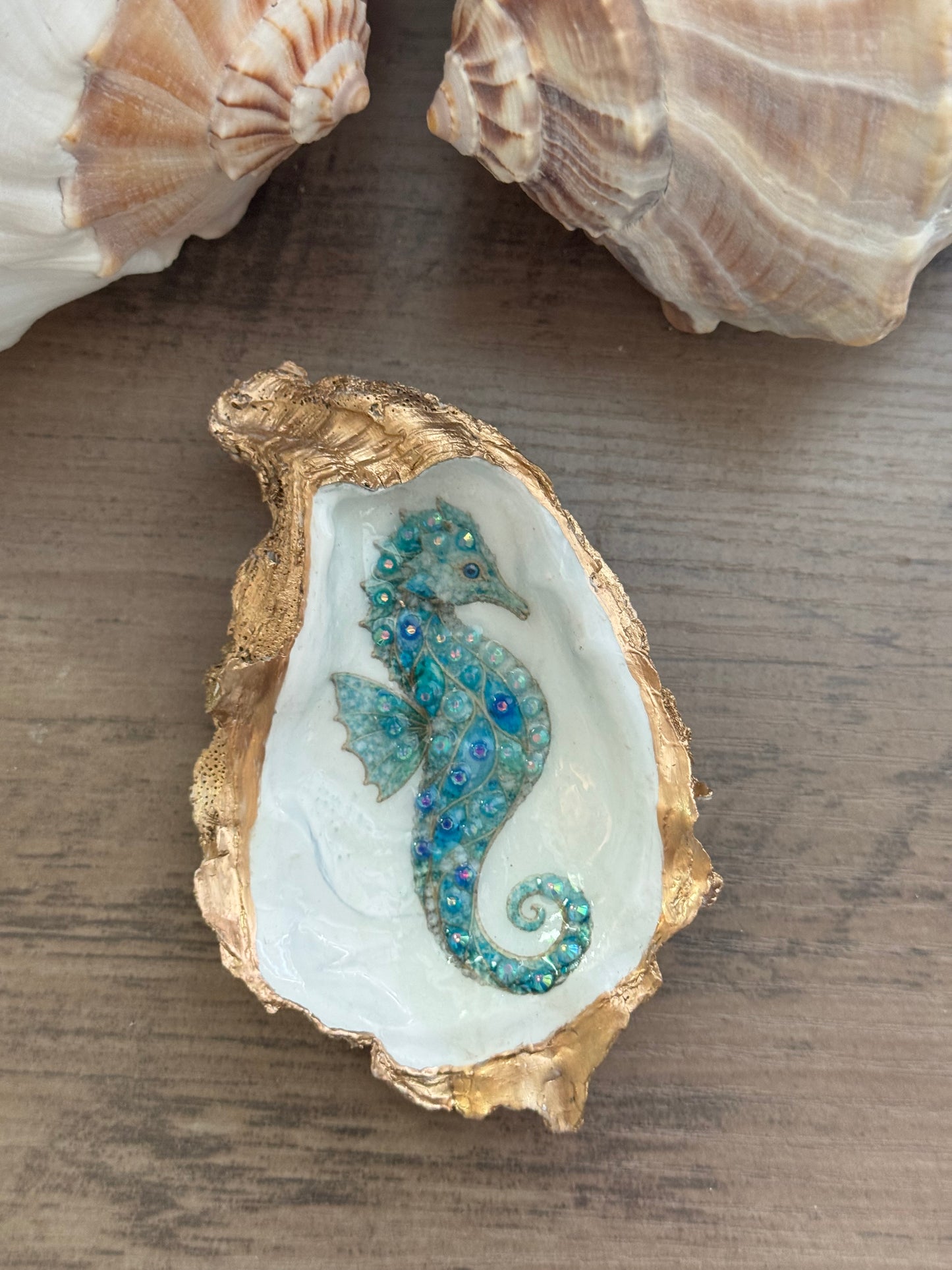 Jeweled Tides Oyster Shell