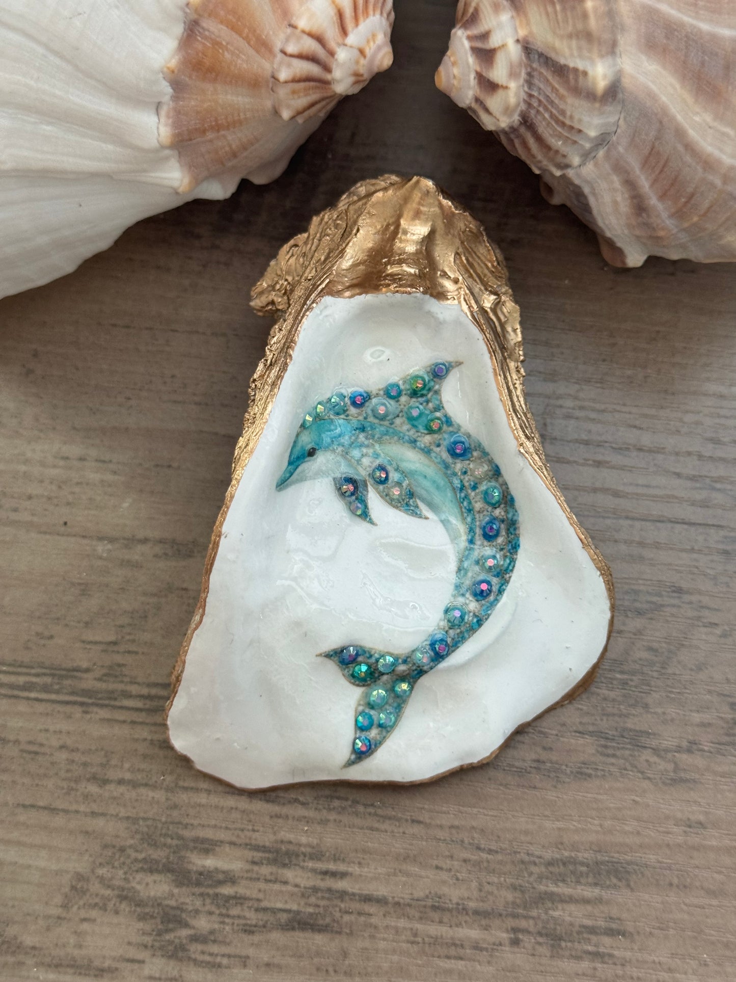 Jeweled Tides Oyster Shell