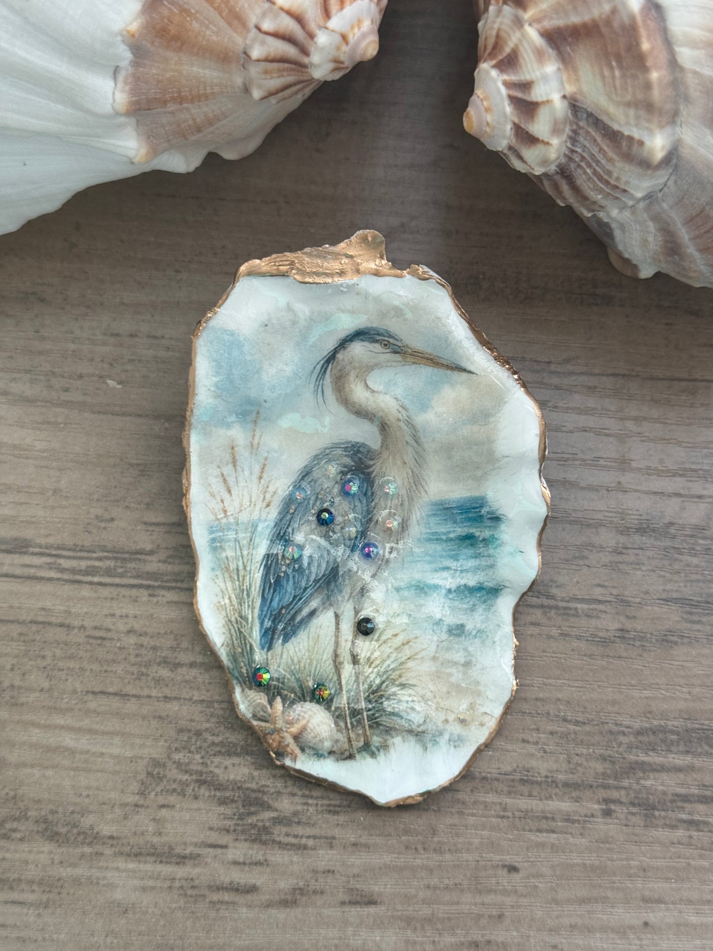 Painted Tides Oyster Shell