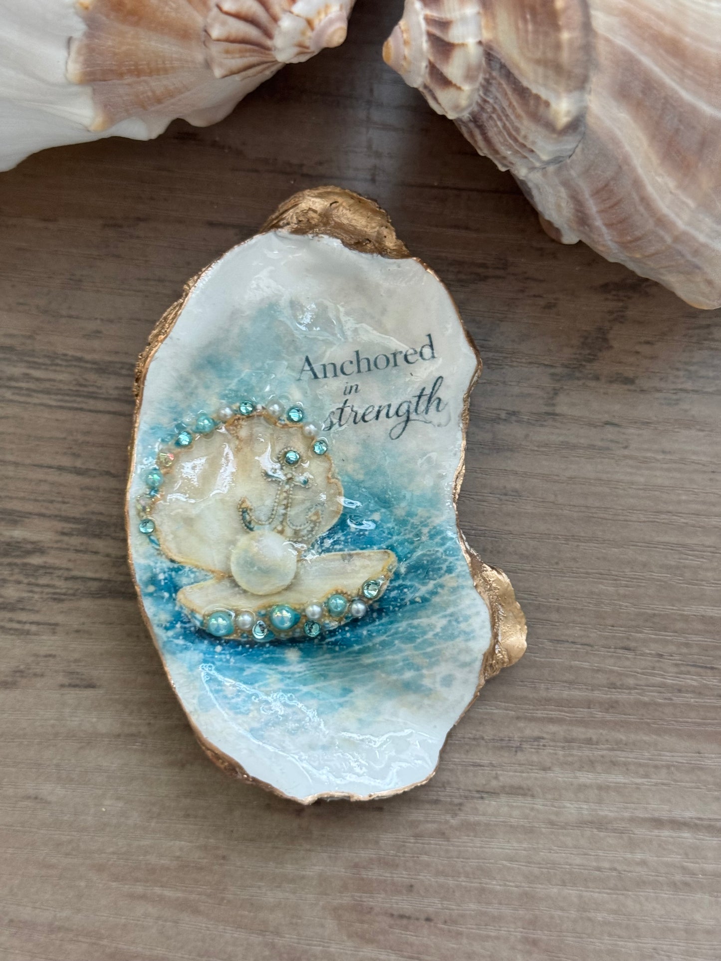 Jeweled Tides Oyster Shell