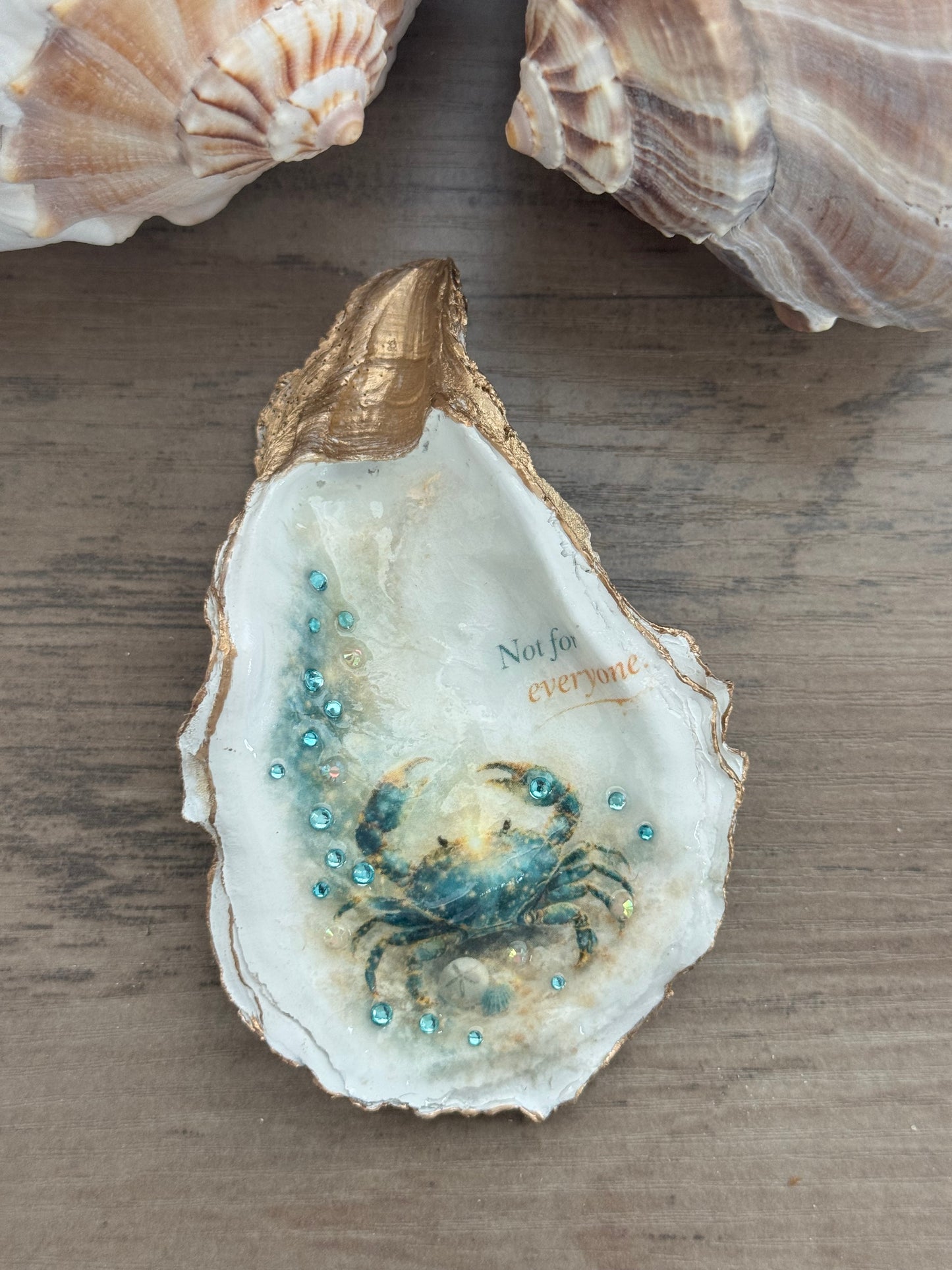 Jeweled Tides Oyster Shell