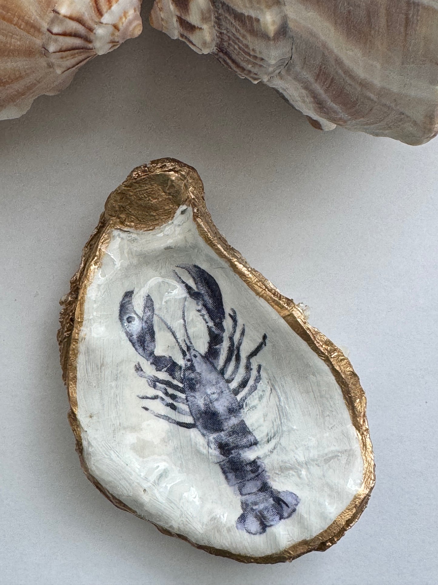 Decoupage Oyster Shell