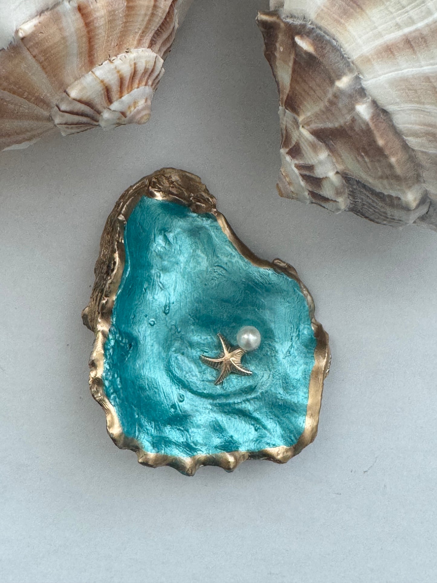 Painted Oyster Shell