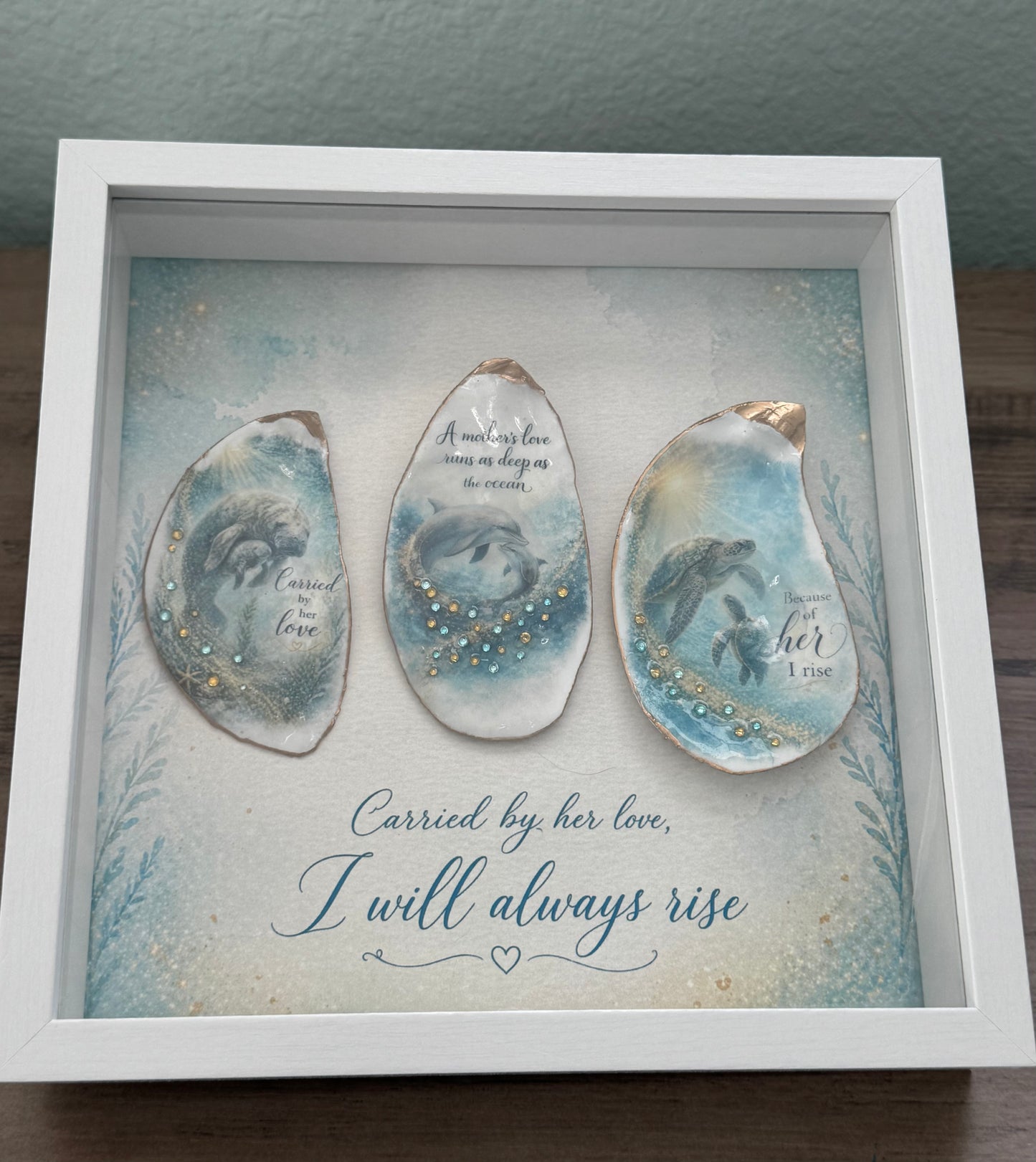 Carried by Her Love Shadow Box