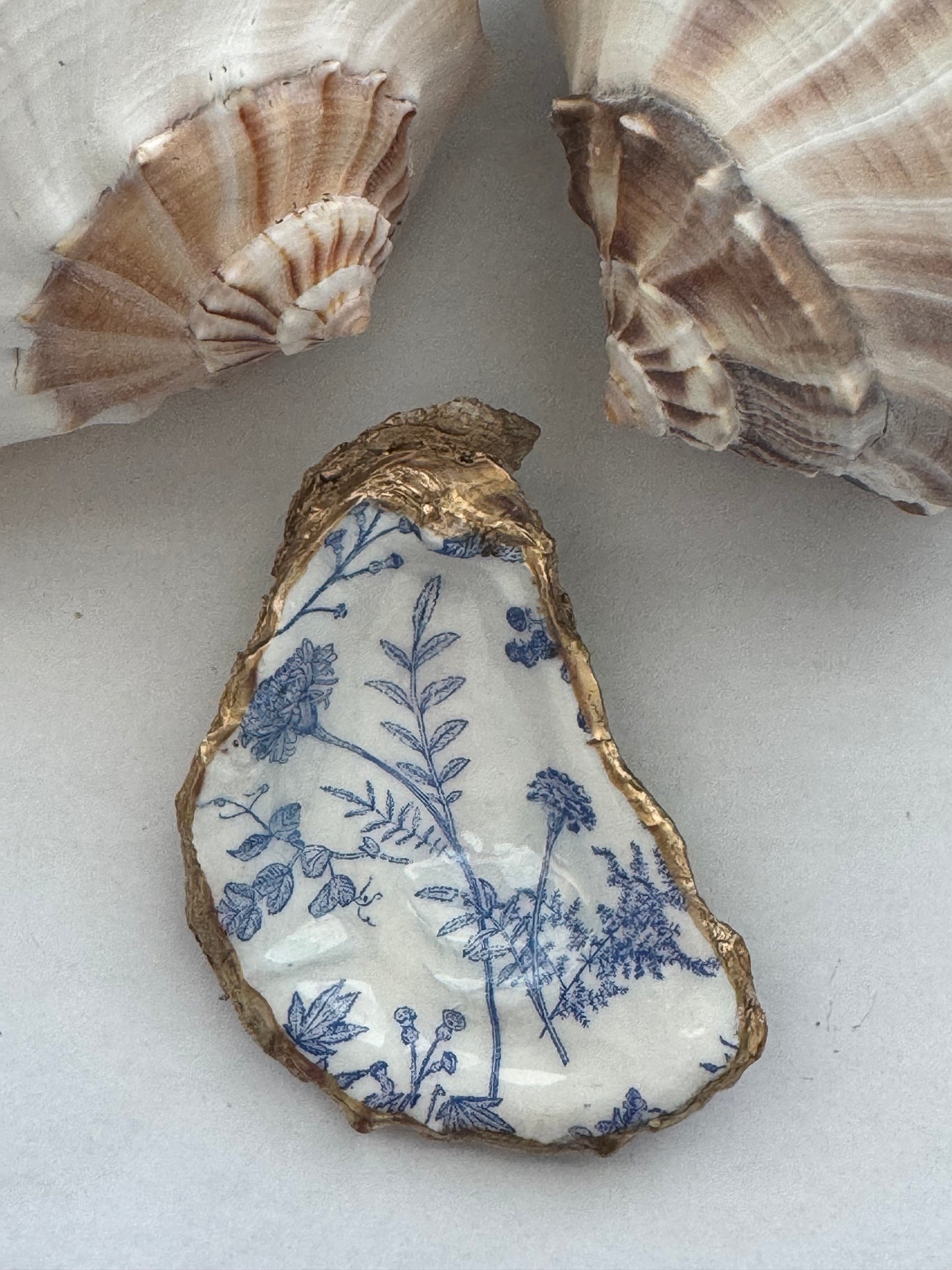 Decoupage Oyster Shell