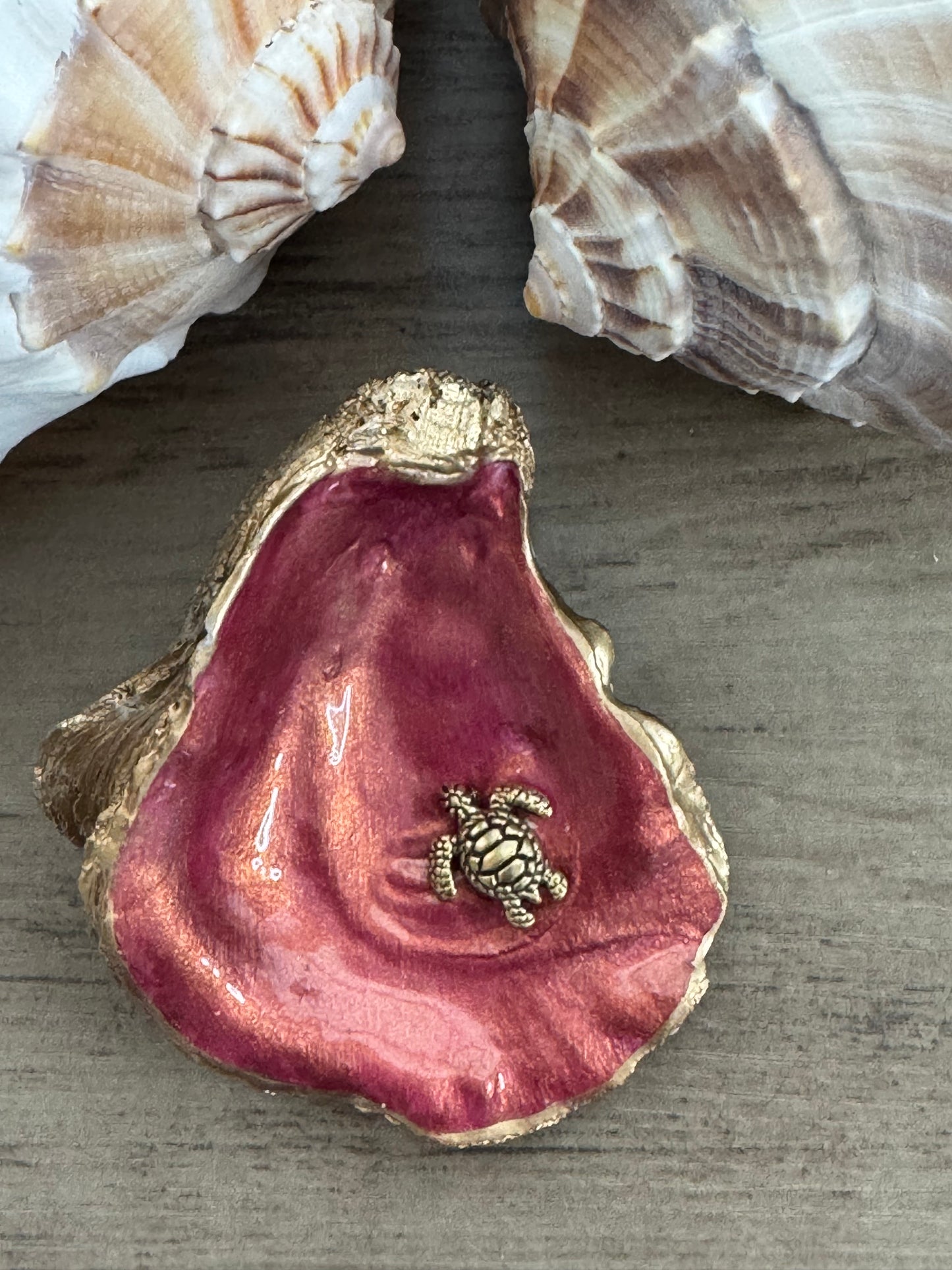 Coastal Fall Oyster Shell Trinket Tray