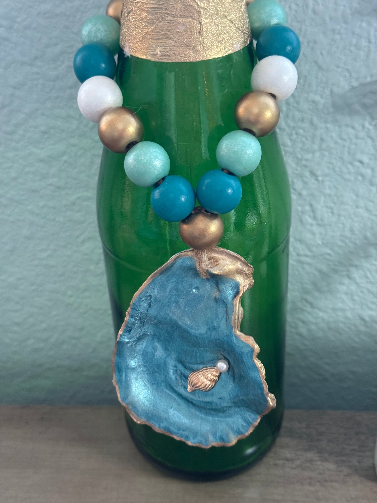 Coastal Fall Wine Bottle Charm