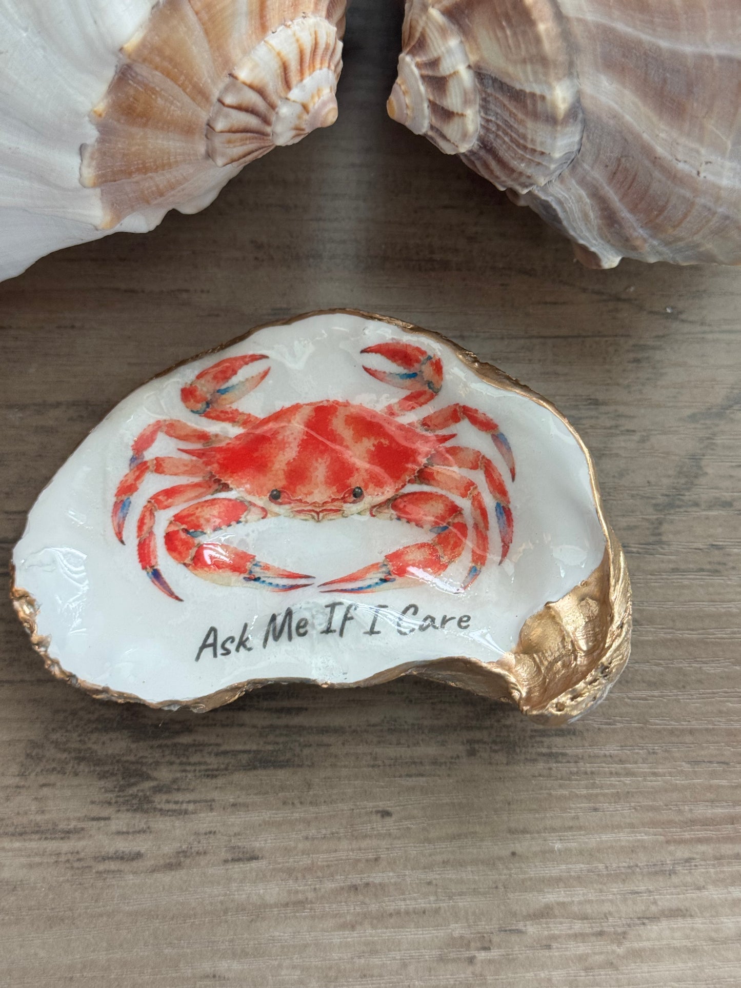 Coastal Attitude Oyster Shell Trinket Dish