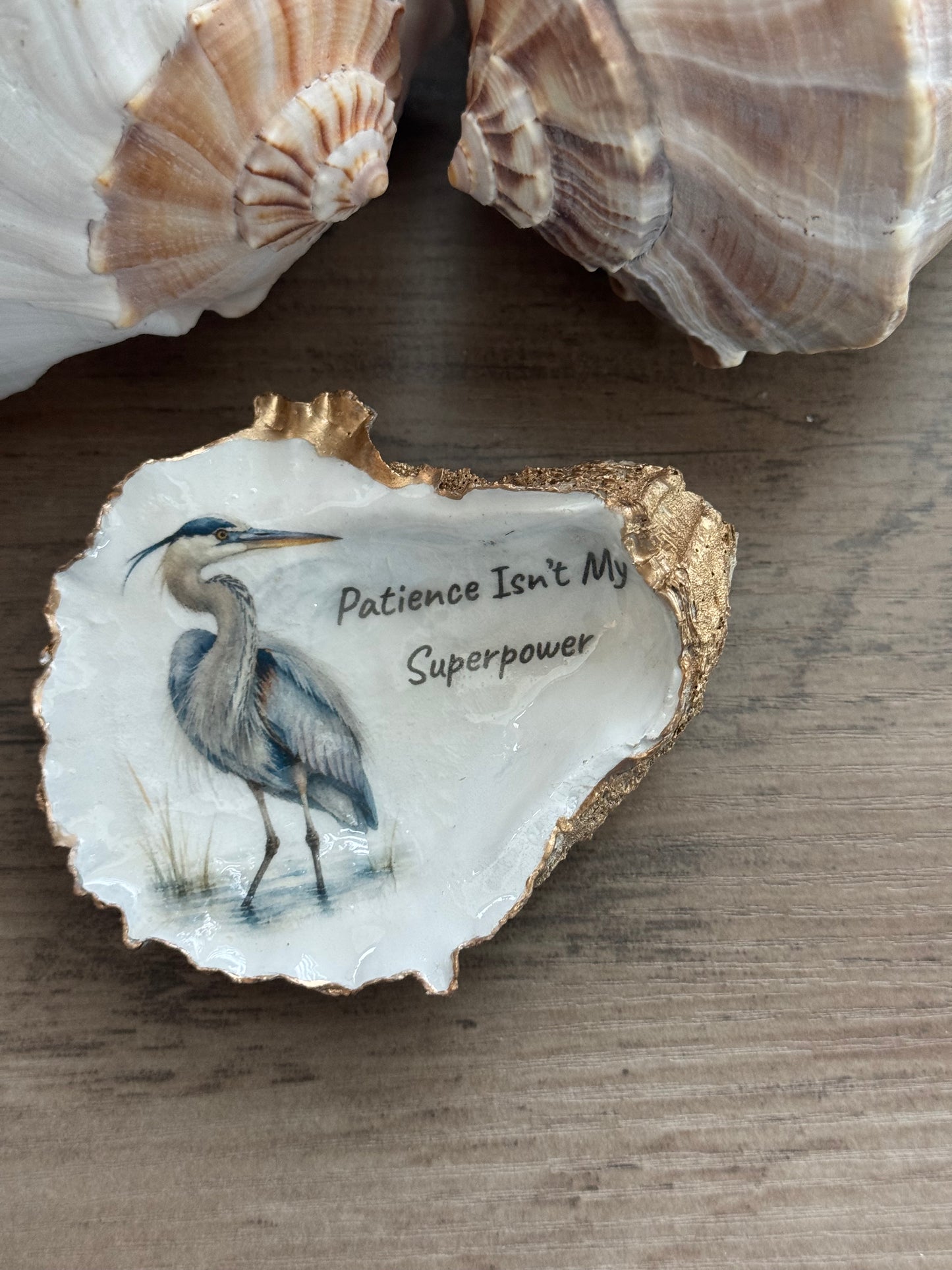 Coastal Attitude Oyster Shell Trinket Dish