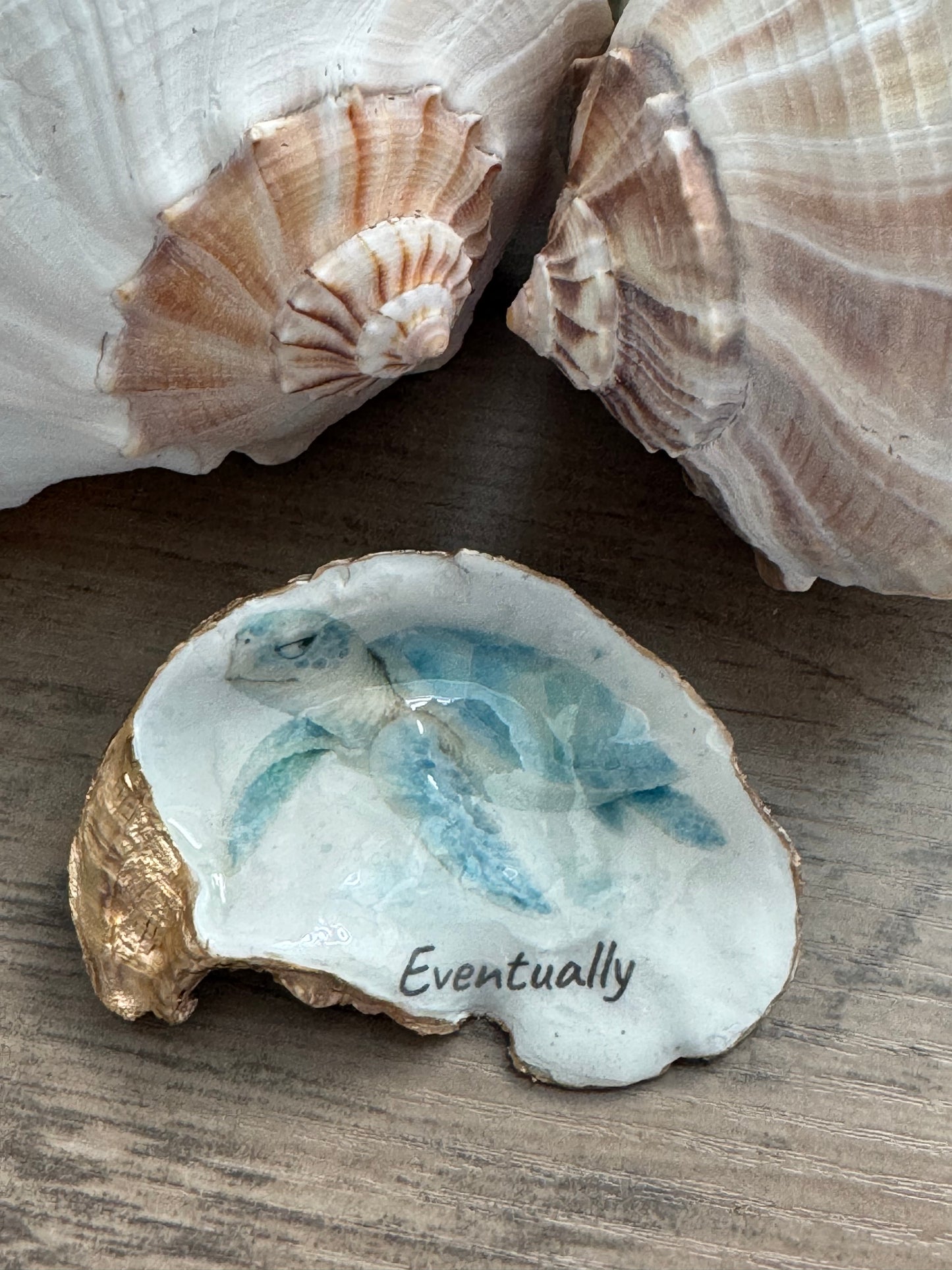 Coastal Attitude Oyster Shell Trinket Dish