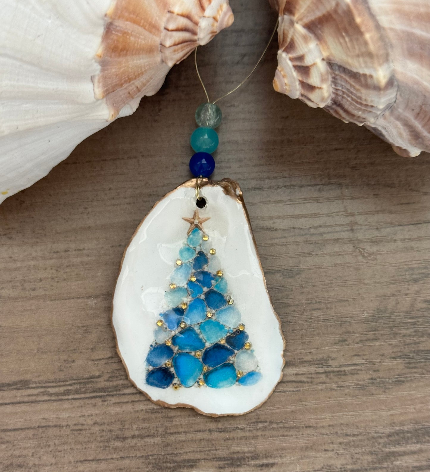 Sea Glass Tree Ornament