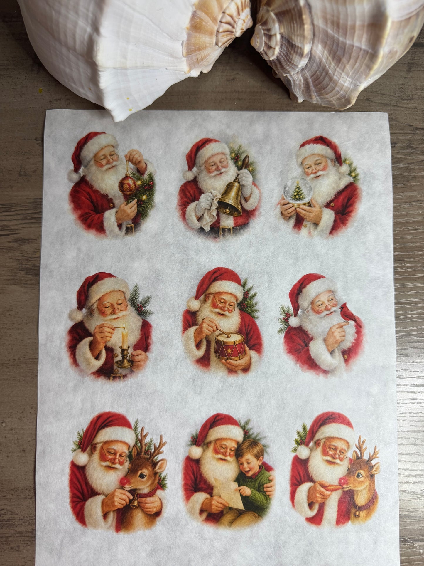 Storybook Santa 2 Decoupage Rice Paper
