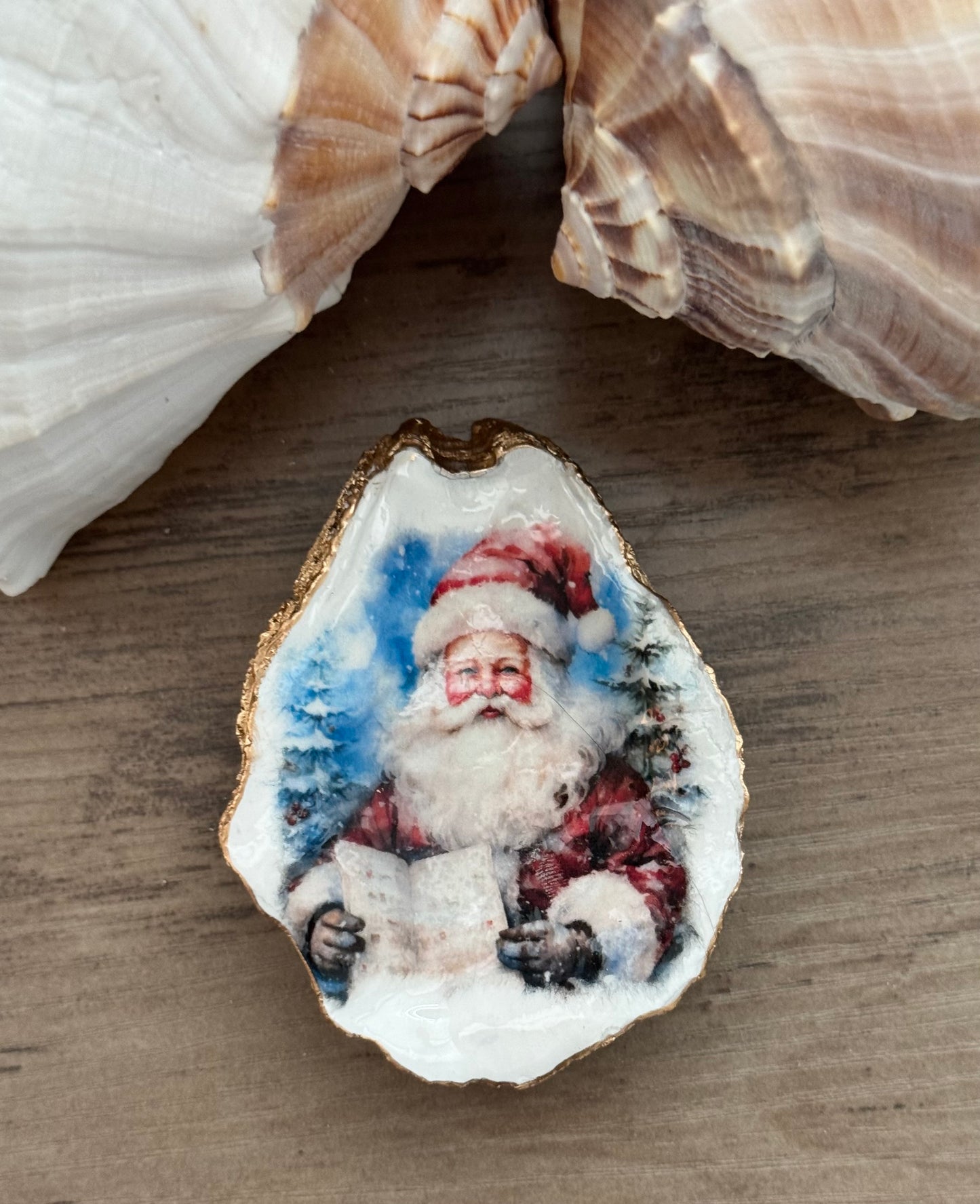 Coastal Christmas Trinket Tray