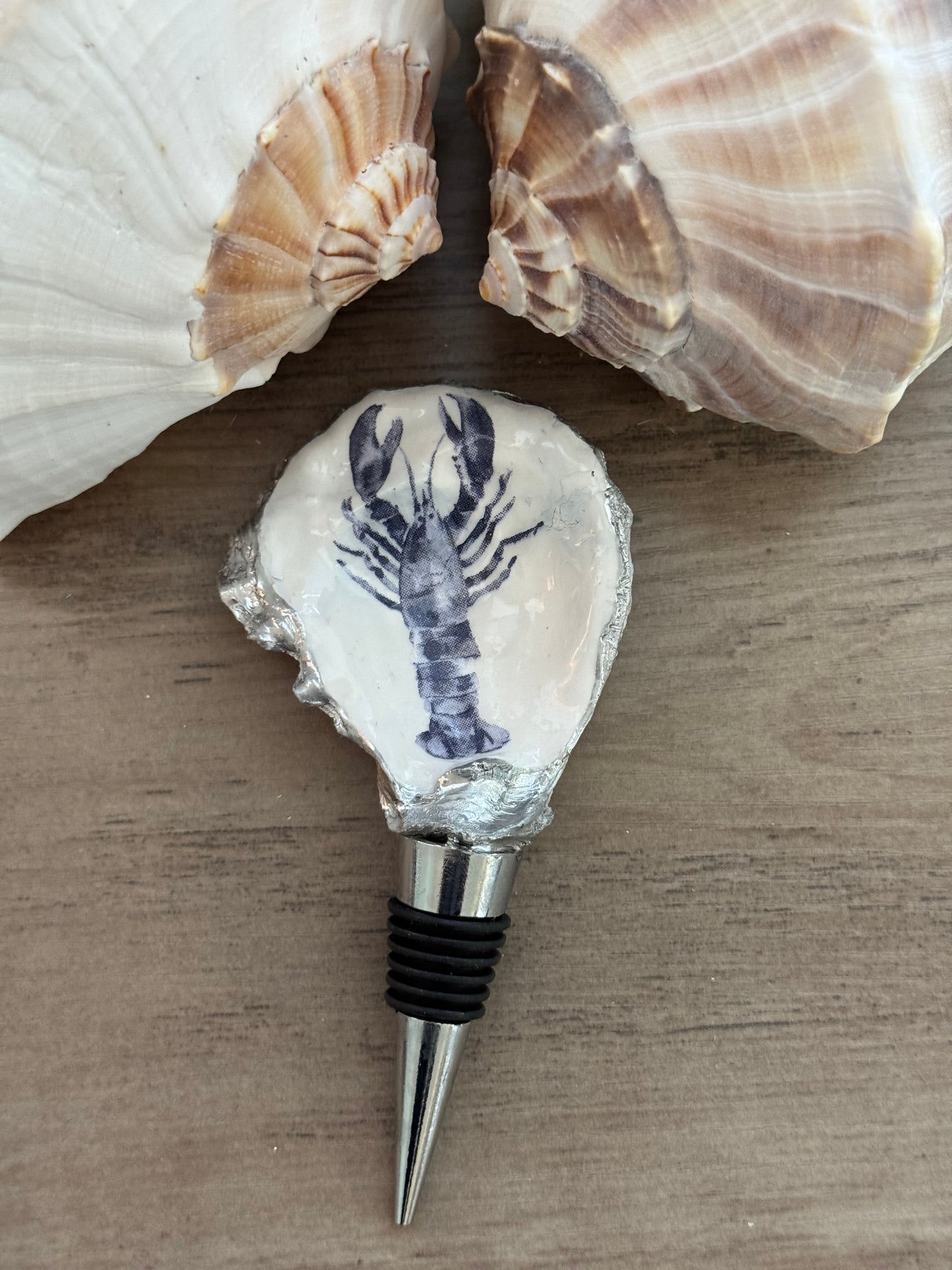 Oyster Shell Wine Bottle Stopper