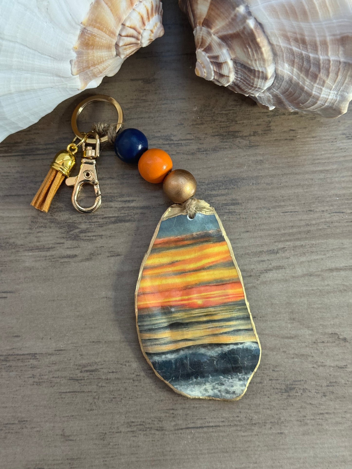 Golden Hour Coast Keychain/ Bag Charm