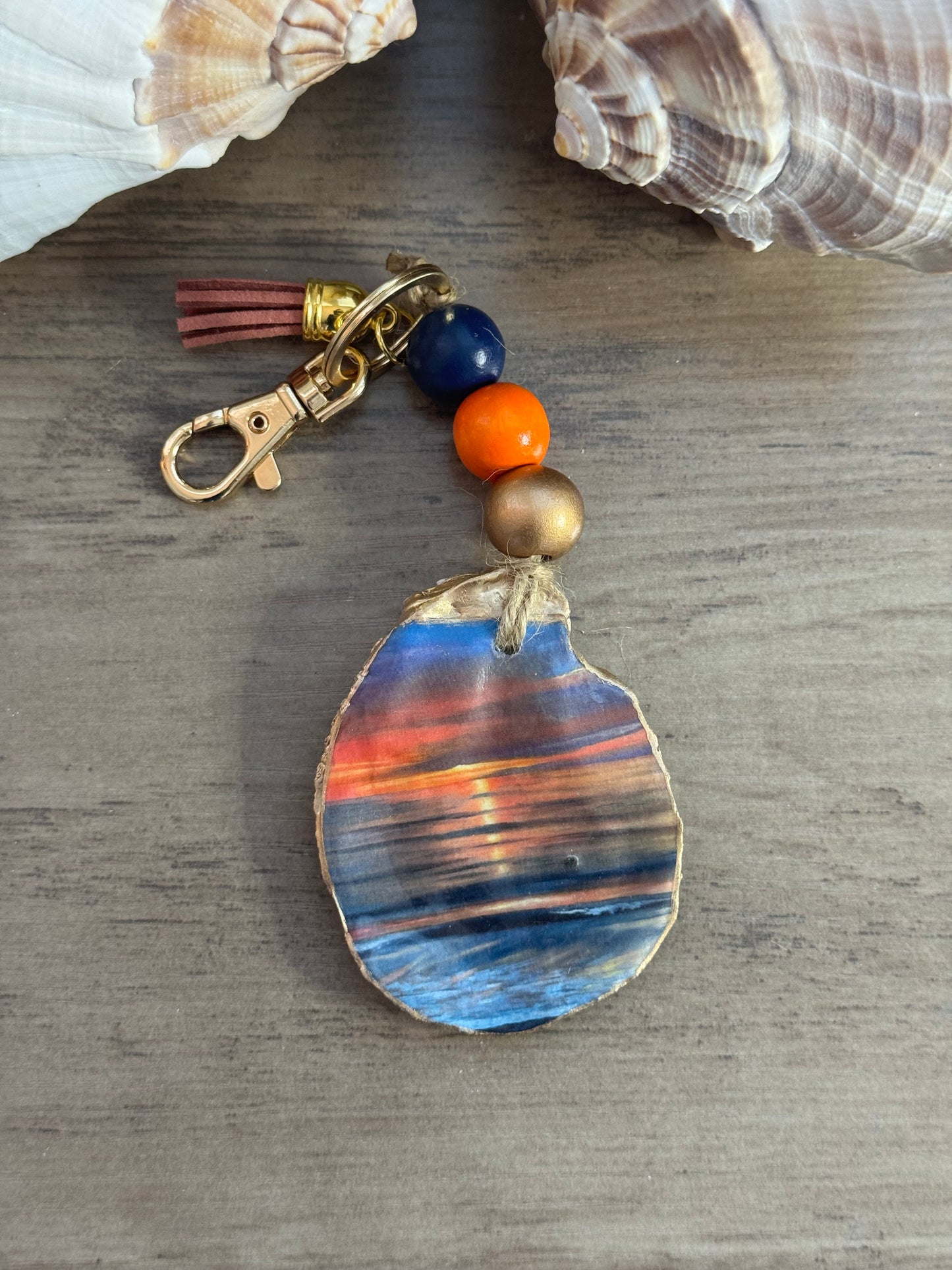 Golden Hour Coast Keychain/Bag Charm