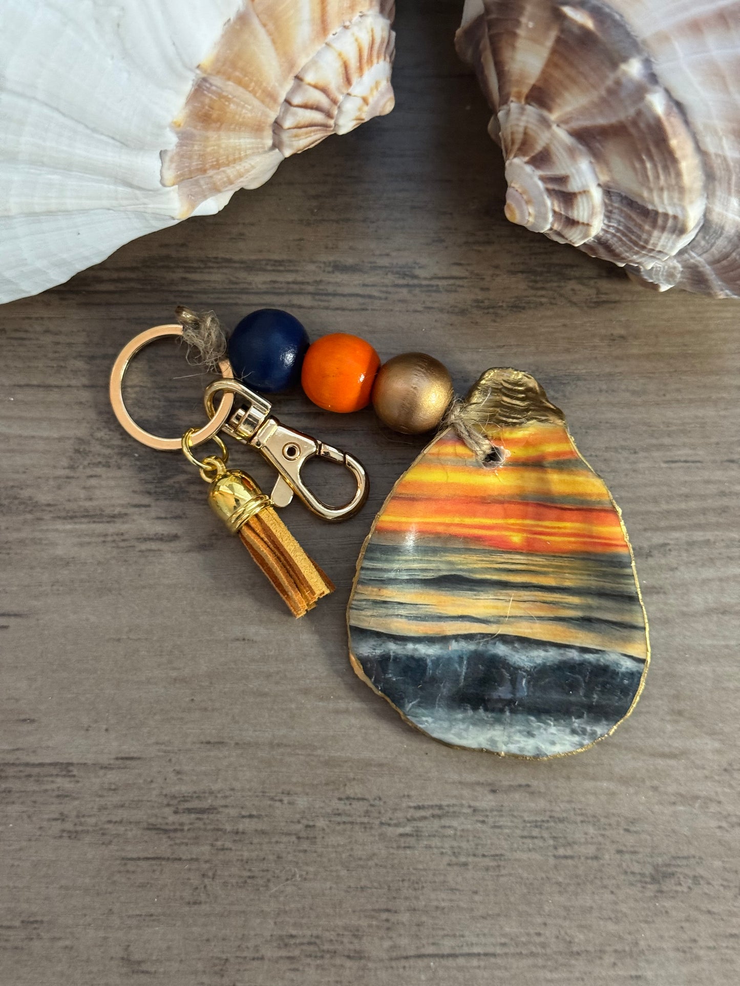 Golden Hour Coast Keychain/Bag Charm