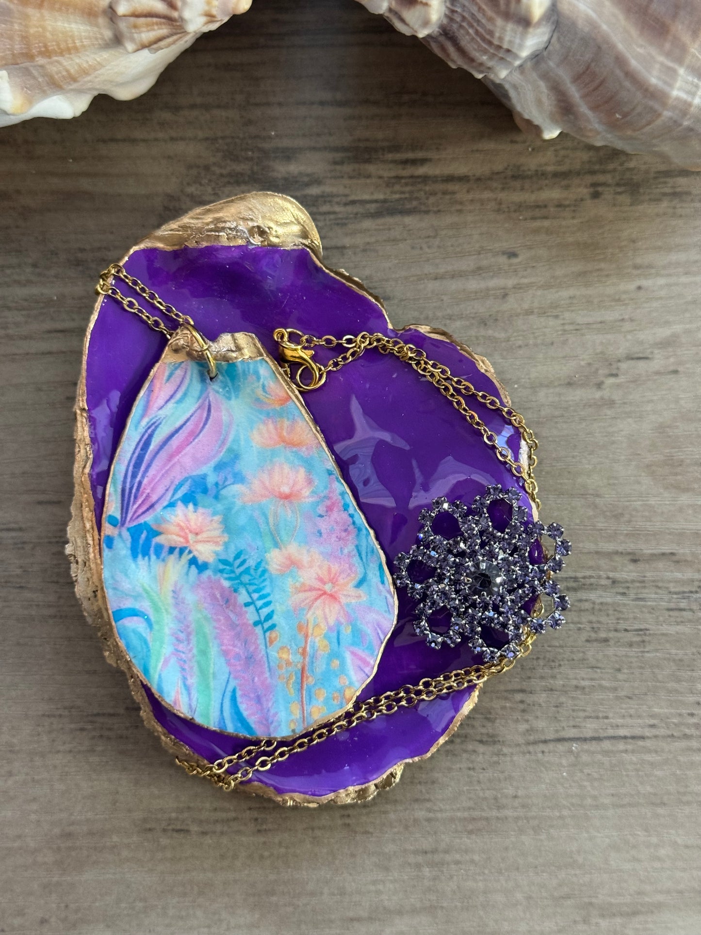 Seaside Expressions Trinket Tray With Necklace