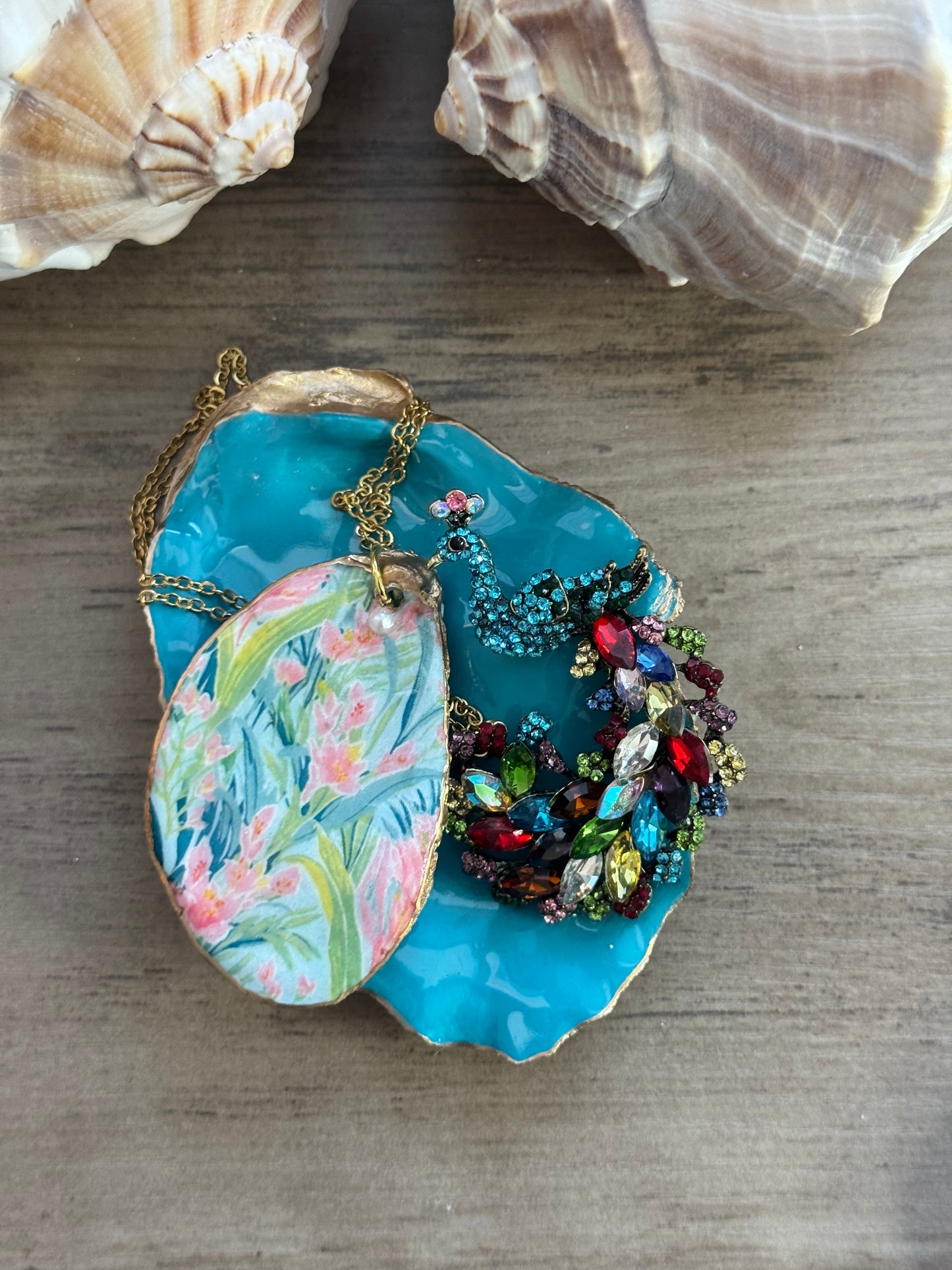 Seaside Expressions Trinket Tray With Necklace