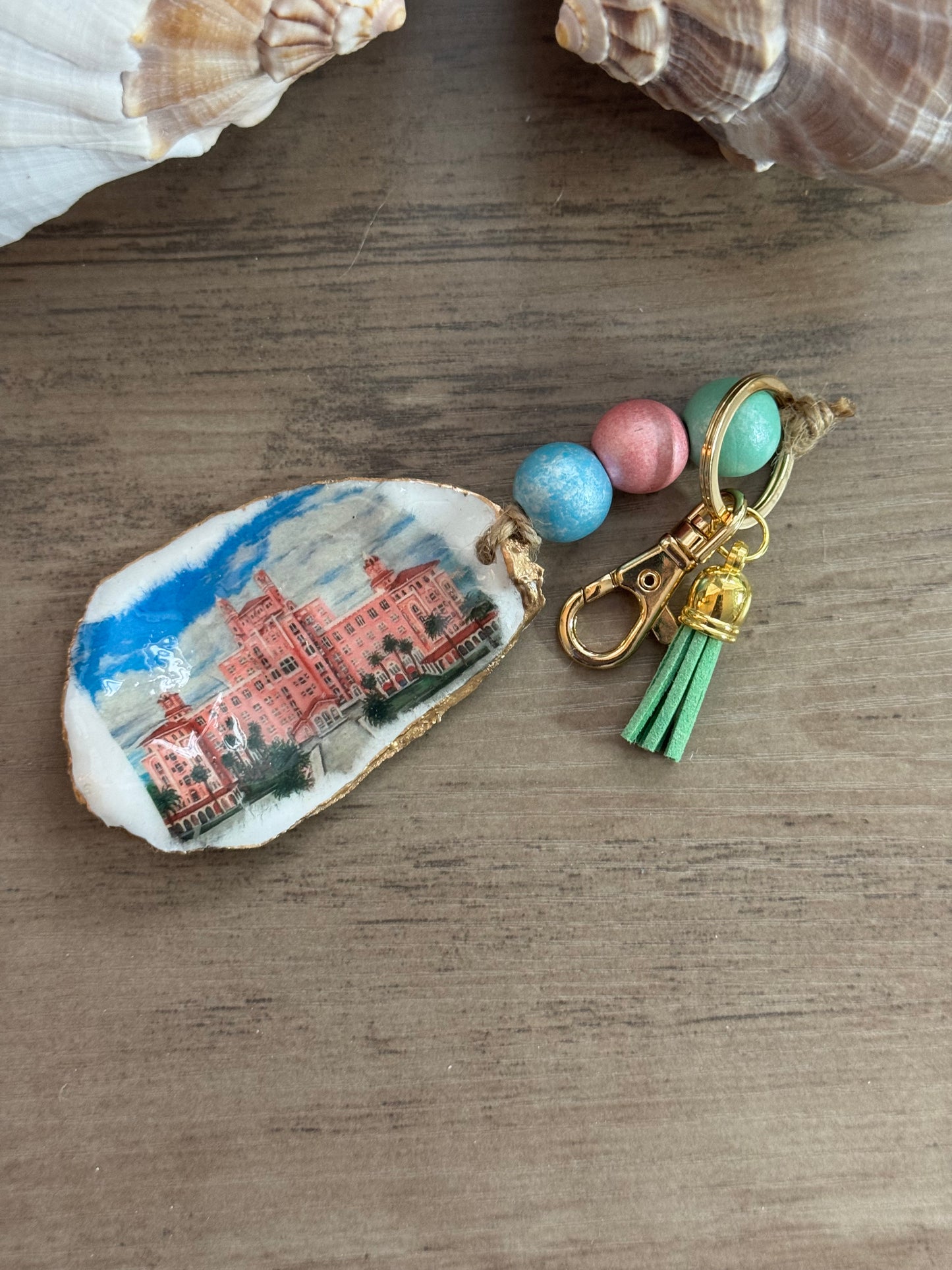 St. Pete Beach Landmark Keychain/Bag Charm