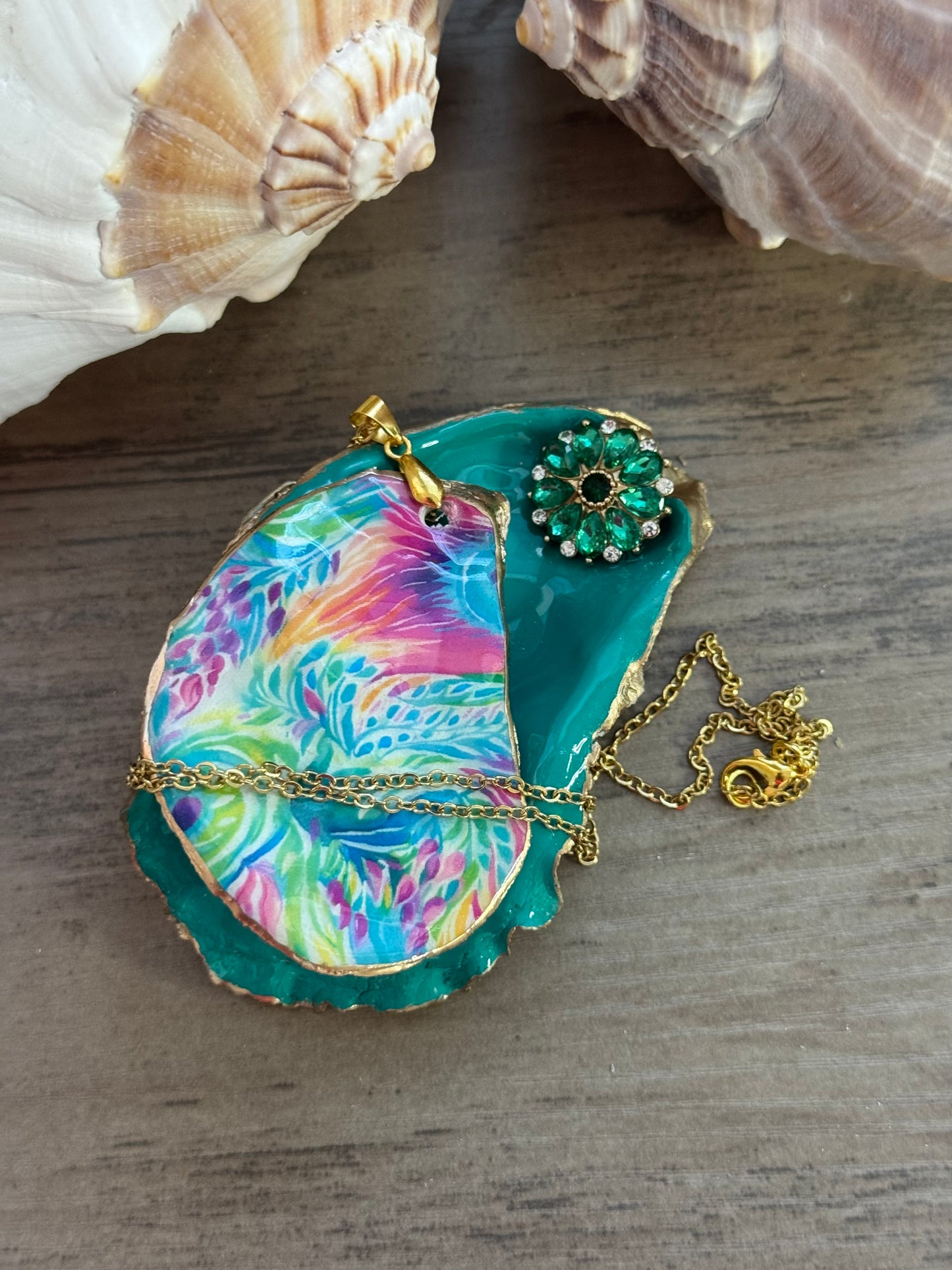 Seaside Expressions Trinket Tray With Necklace