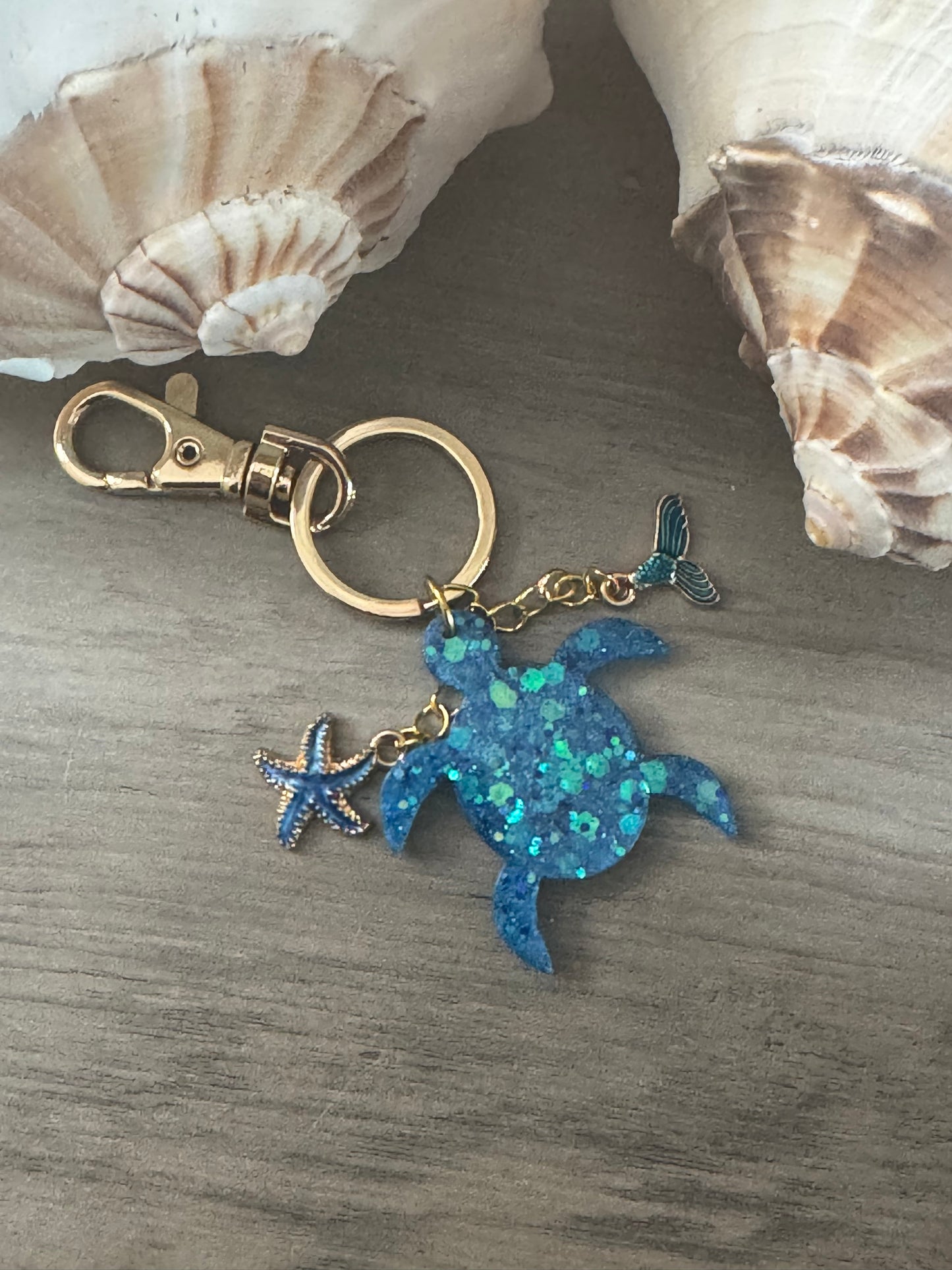 Small Teal Sea Turtle