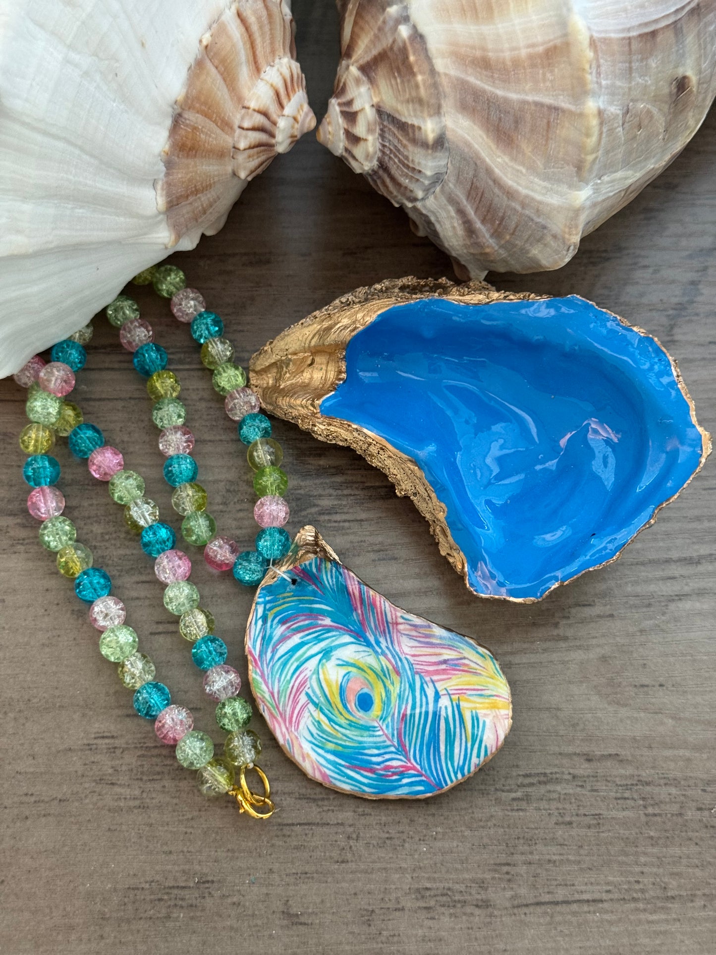 Seaside Expressions Trinket Tray With Necklace