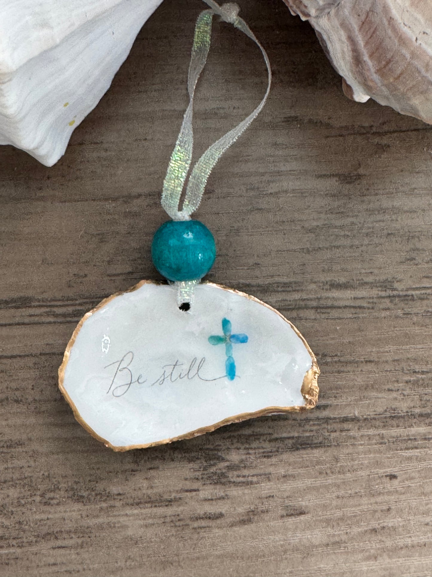 Words of Hope Shell Ornament