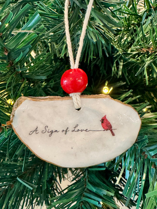 Words of Hope Shell Ornament