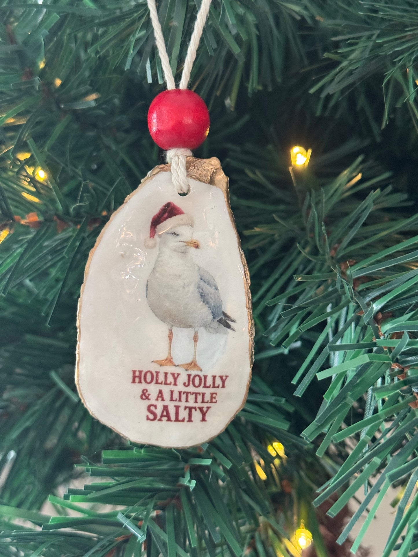Salty Coastal Christmas Ornament