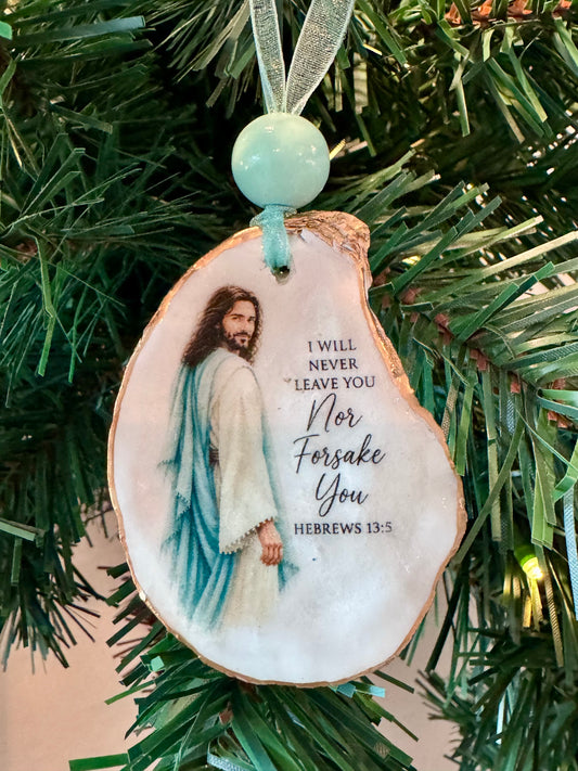Jesus and Scripture Ornament