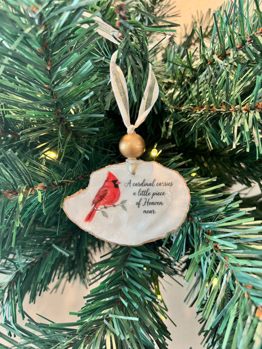 Cardinal Message Ornament