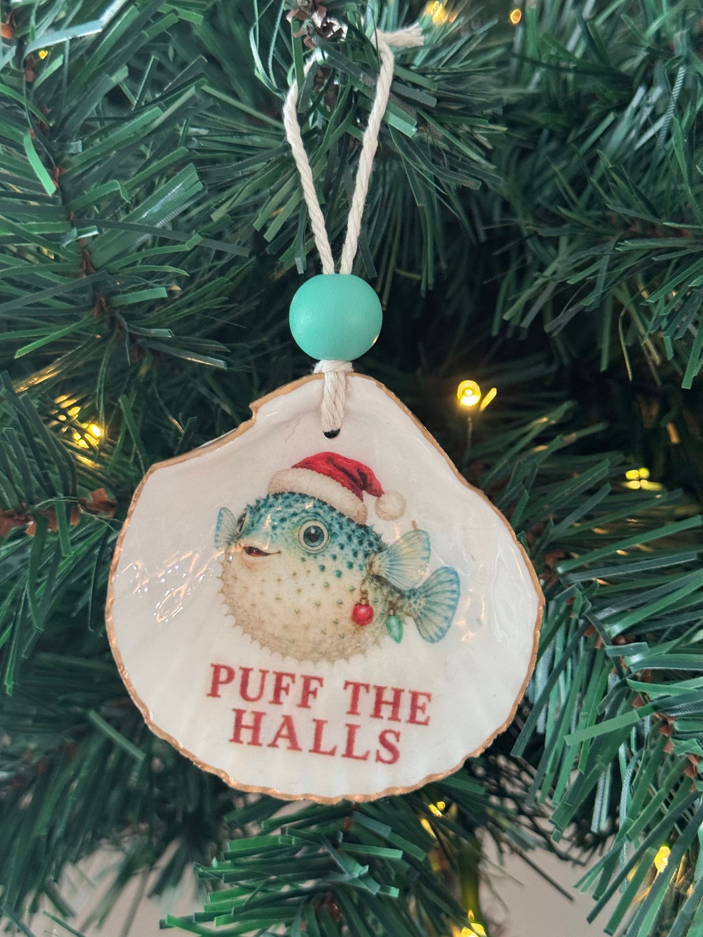 Salty Coastal Christmas Ornament