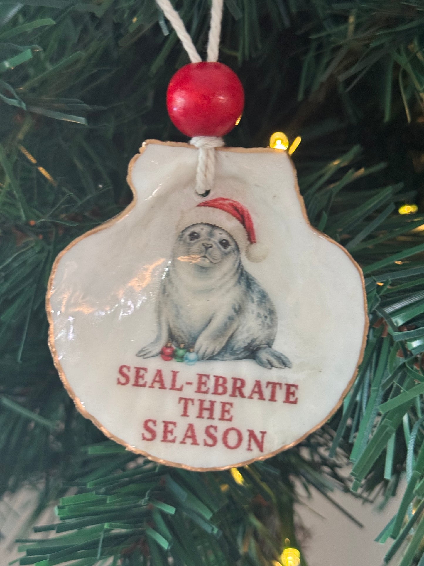 Salty Coastal Christmas Ornament