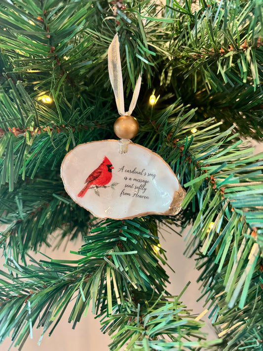 Cardinal Message Ornament