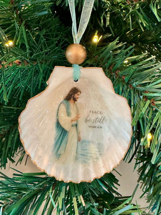 Jesus and Scripture Ornament