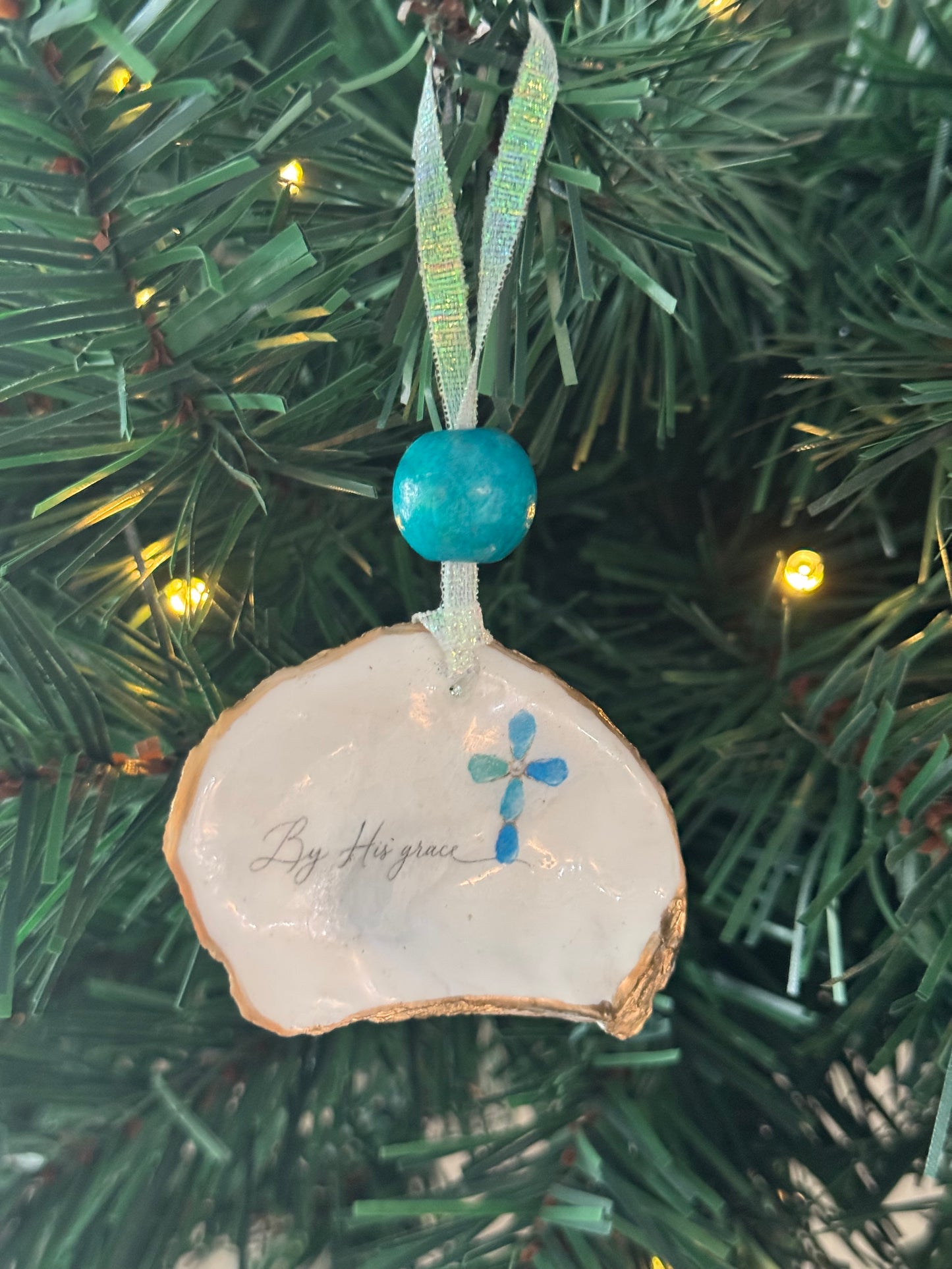 Words of Hope Shell Ornament