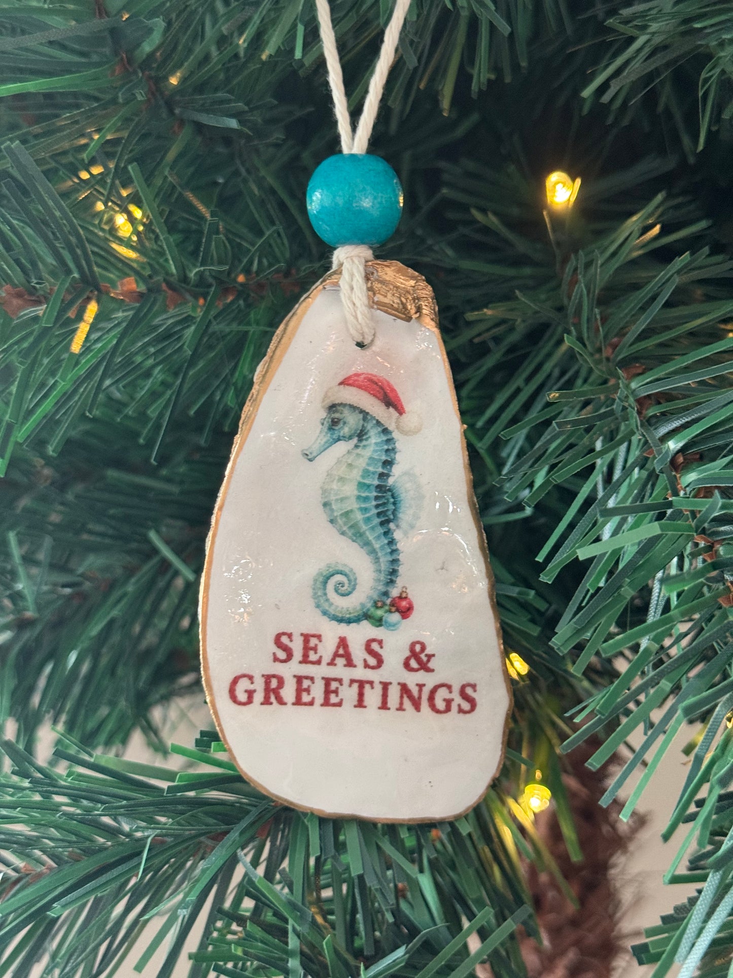Salty Coastal Christmas Ornament