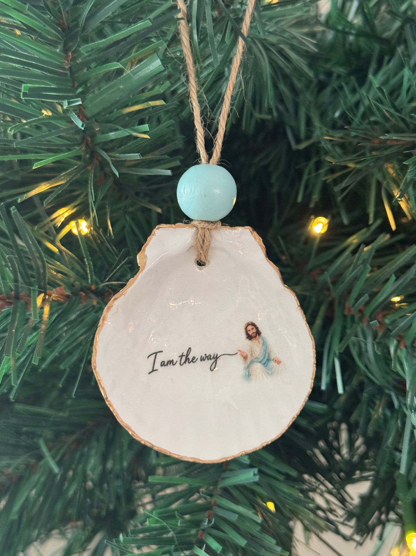 Words of Hope Shell Ornament