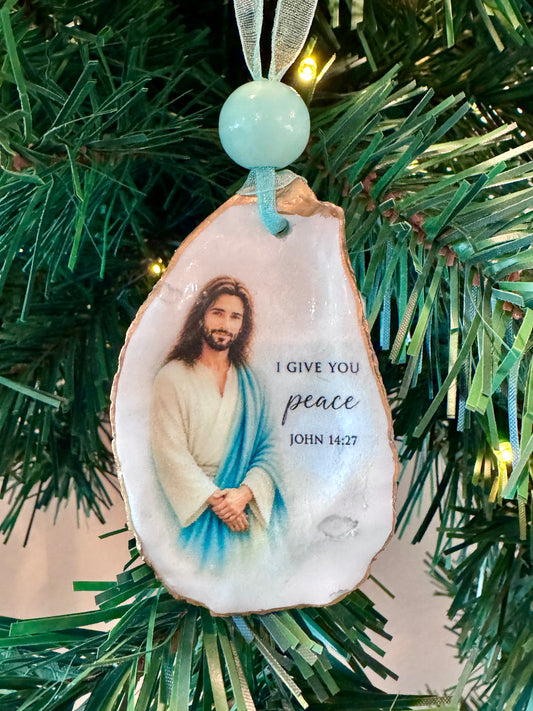 Jesus and Scripture Ornament